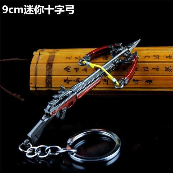 Mini Weapon Crossbow Alloy Model Keychain 9cm for Pubg Peace Elite Escape From Tarkov USEC BEAR CSGO Around Toy L251031XK23