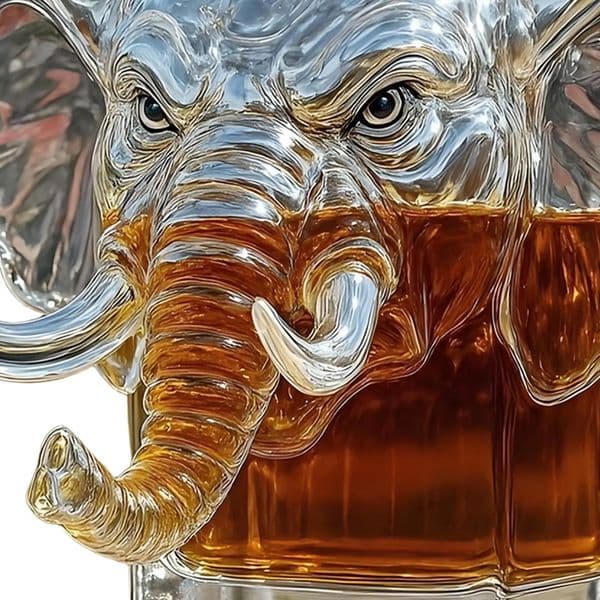 Funny Elephant Wine Decanter Glass Whiskey Bottle Transparency Drinks Container Desktop Ornament For Husband Dad Boyfriend Men 251030
