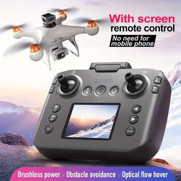 S116max Brushless Drone, Equipped Optical Flow Positioning, Remote Control With Screen Display Quadcopter, 360 ° Intelligent Infrared Obstacle Avoidance, Head
