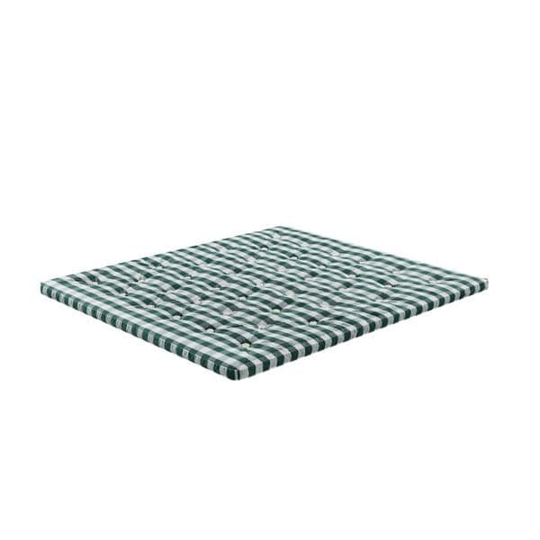 Bedding Supplies-Soft-Wrapped Handmade Mattress - Green-White Plaid,Antibacterial Cotton, 100% Handcrafted Mattress-Lugano