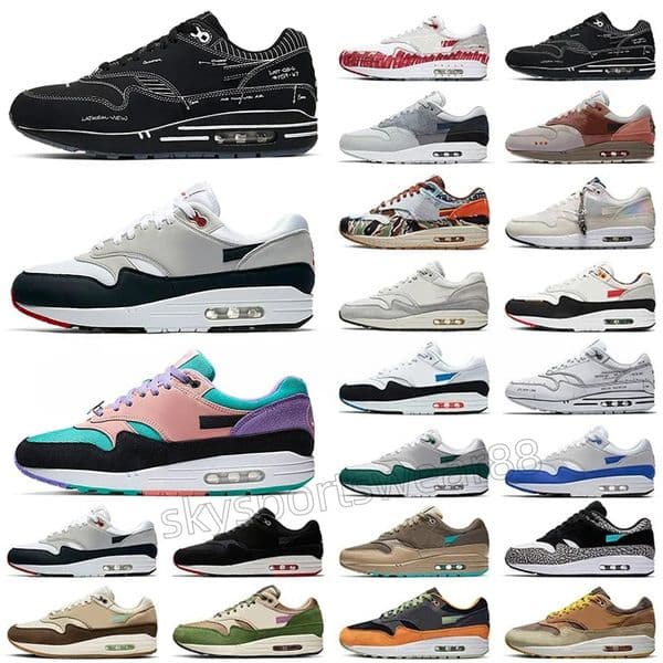 Mens Womens 87 Running Shoes White Black Royal Blue Green Watermelon Anthracite Bone Wild Violet Psychic Pink men trainers outdoor sports run sneakers 36-45 P03