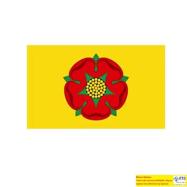 Lancashire Flag High Quality 3x5 FT England County Banner 90x150cm Festival Party Gift 100D Polyester Indoor Outdoor Printed Flags LL