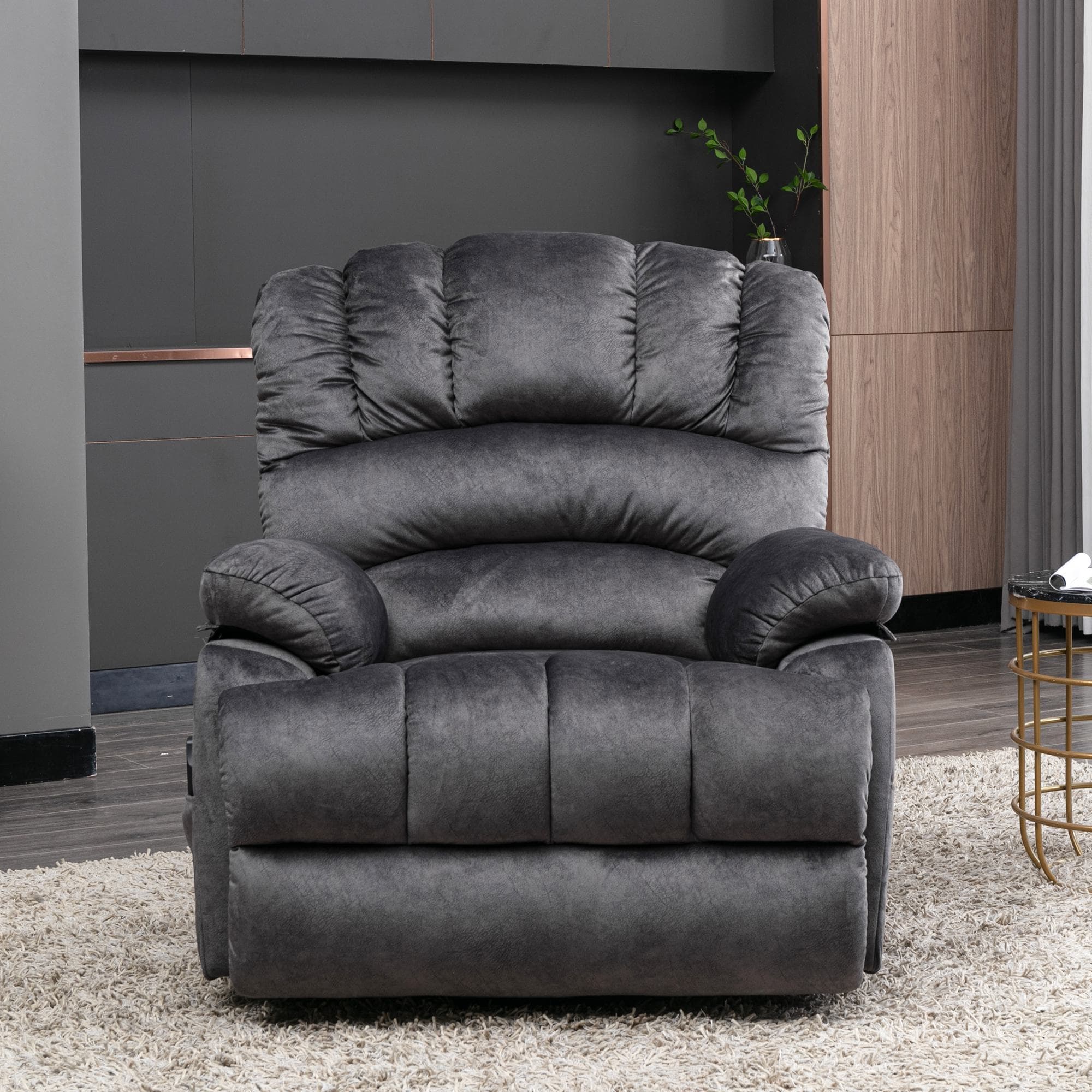 Electric Power Lift Recliner Chair with Heating Massage Points, Vibration, USB Ports and Side Pockets for Elderly, 103x100x106 cm, Grey | Aosom UK