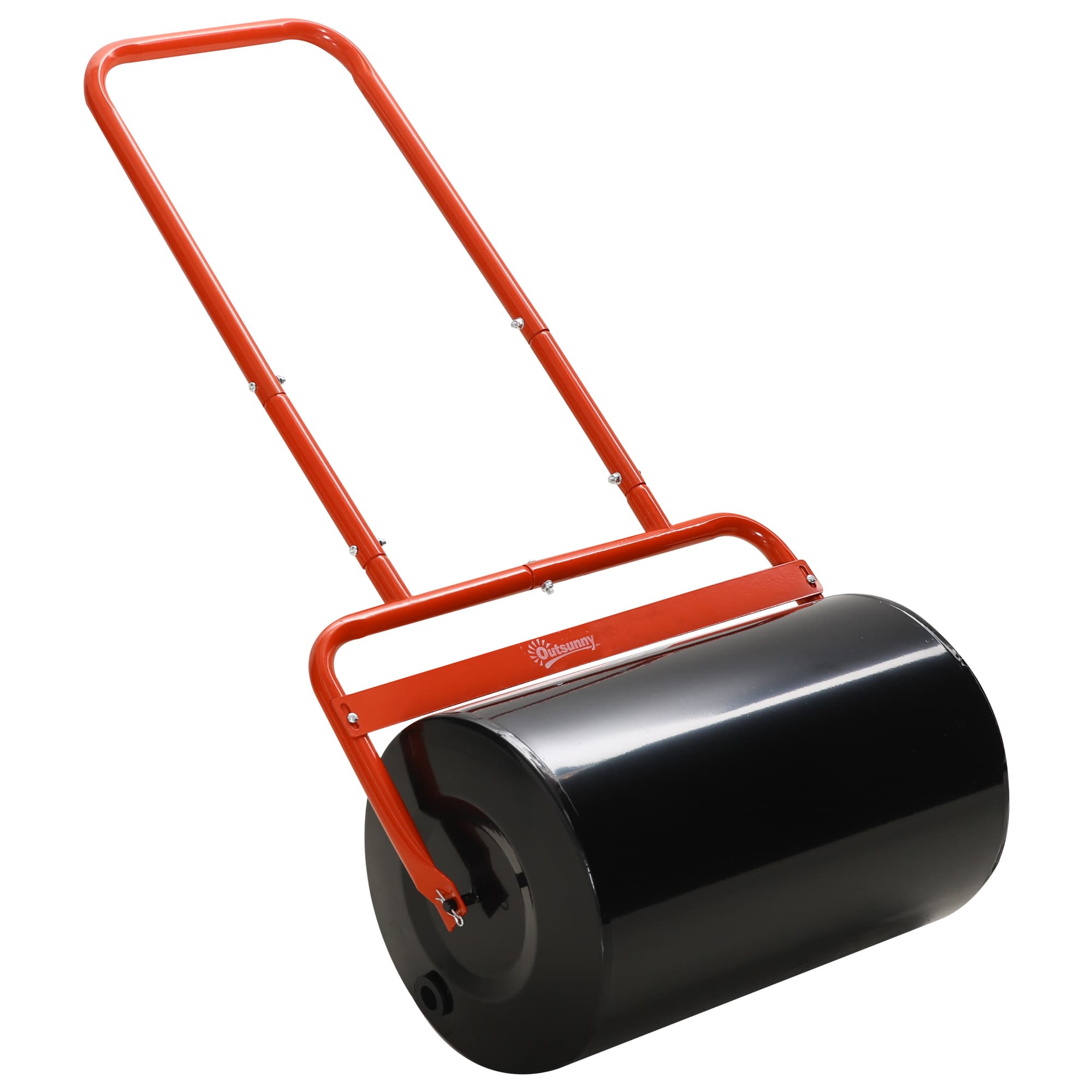 Outsunny Combination Push/Tow Lawn Roller Filled with 38L Sand (62kg) or Water, Perfect for the Garden, Backyard Φ32 x 50cm Roller | Aosom UK