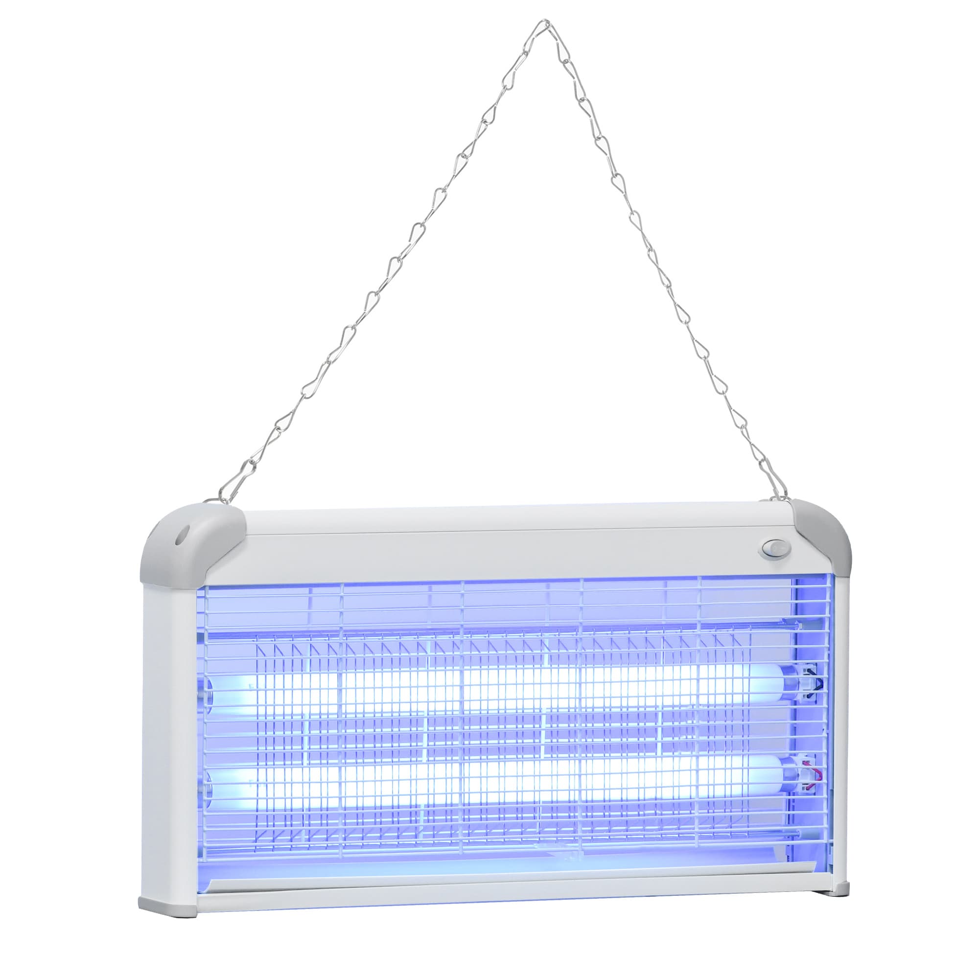 Outsunny Electric Insect Killer, 30W Free Standing Wall Hanging Fly Zapper, Mosquito Trap w/ 60m2 Coverage for Indoor Outdoor Use | Aosom UK