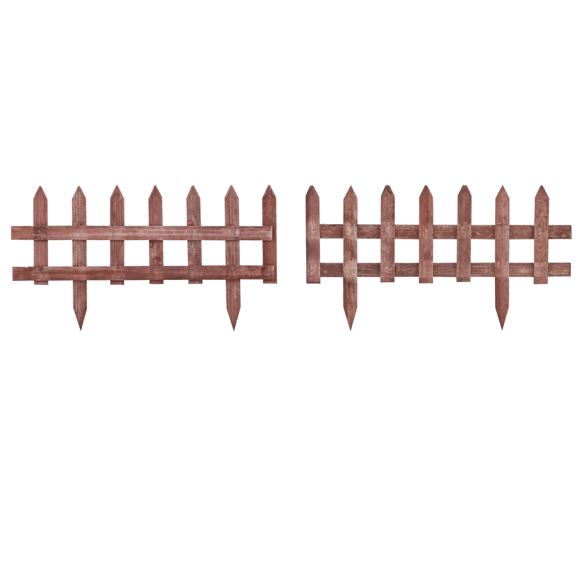 Outsunny Set of 12 Wooden 60cm Garden Fence Pieces | Aosom UK