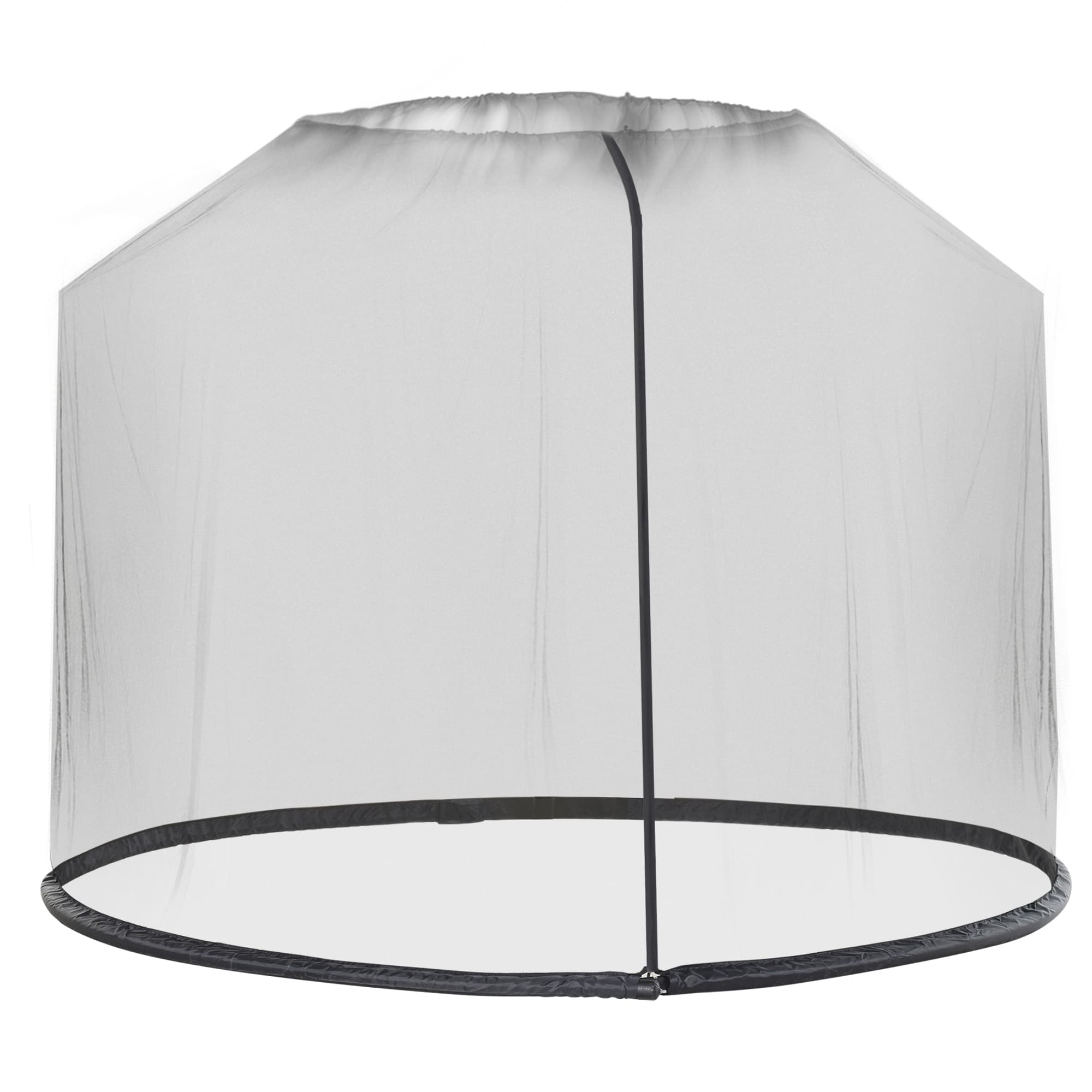 Outsunny 2.3m Patio Umbrella Mosquito Net Screen, Outdoor Insect Protection Cover with Zipped Door | Aosom UK