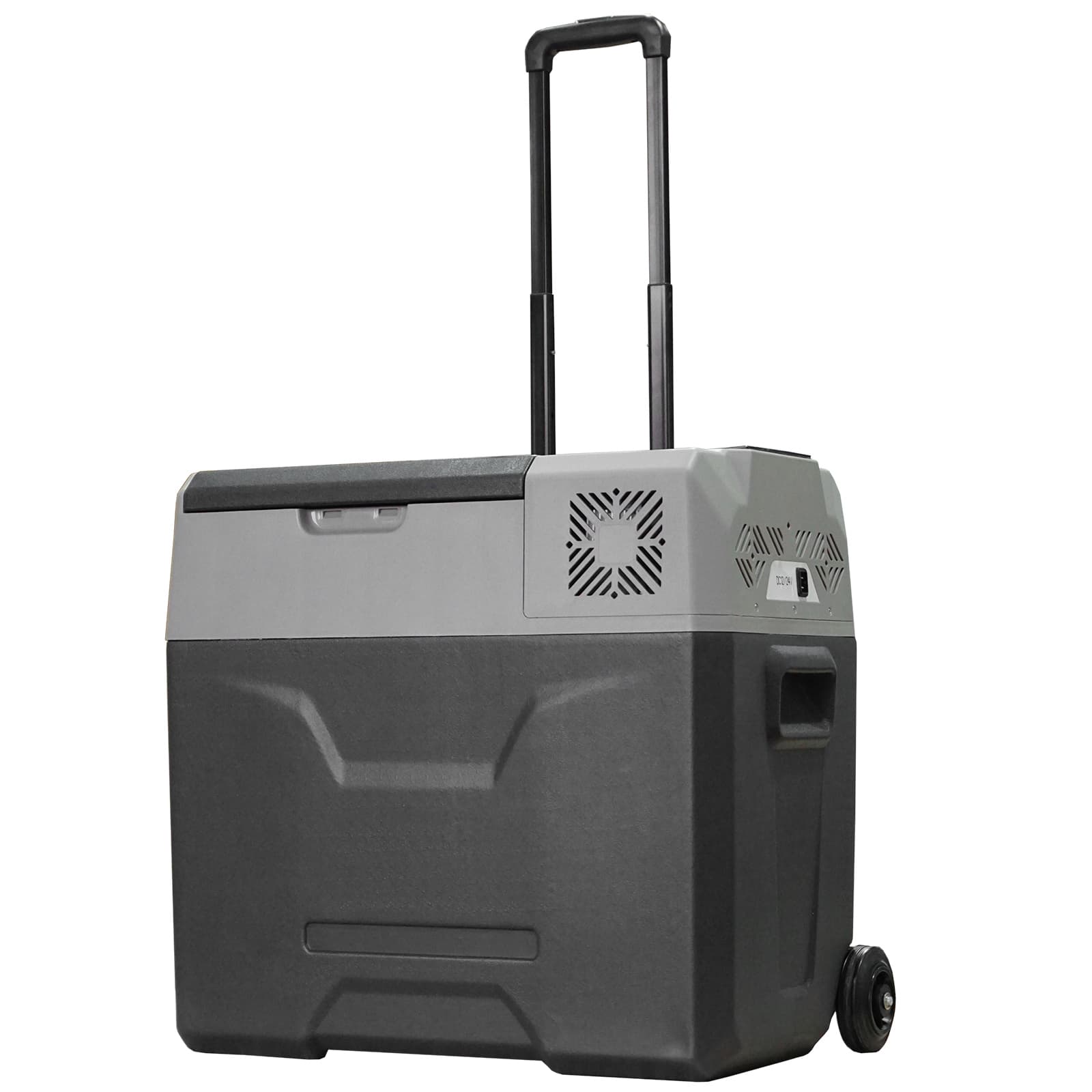 HOMCOM Portable Car Fridge Freezer, 12/24V 50L, Electric Cooler Box for Camping, Travel, Picnic, Grey