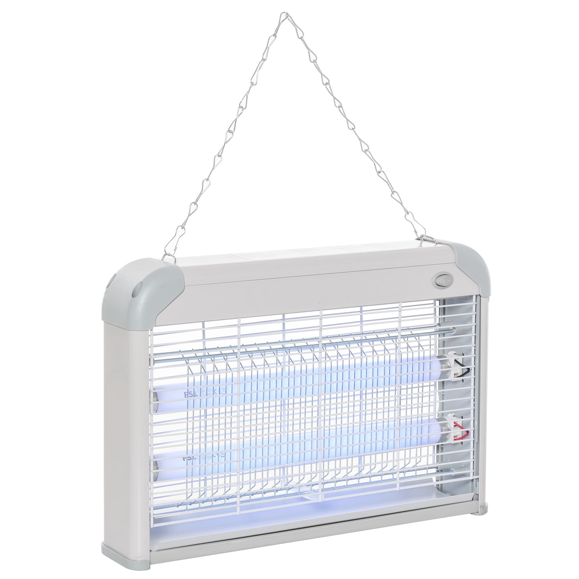Outsunny Electric Fly Mosquito Killer, 20W Free Standing or Wall Hanging, Electric Fly Zapper, Bug & Insect Killer | Aosom UK