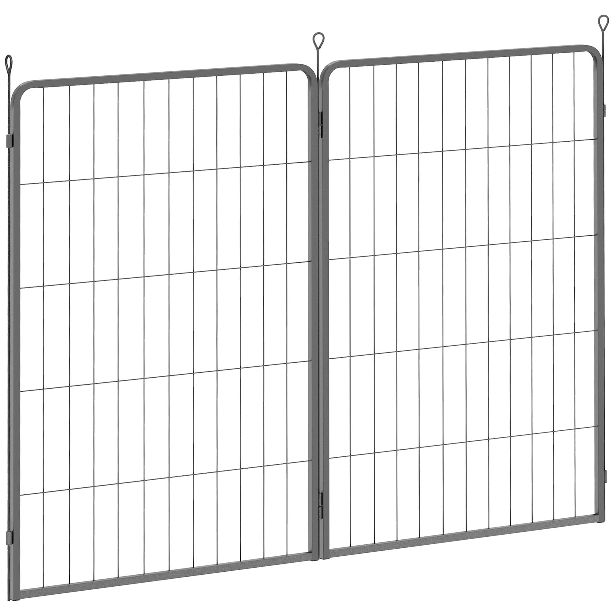 PawHut 2 Piece Dog Pen Expansion Pack for 100cm High Animal Pen with 3 Connecting Stakes