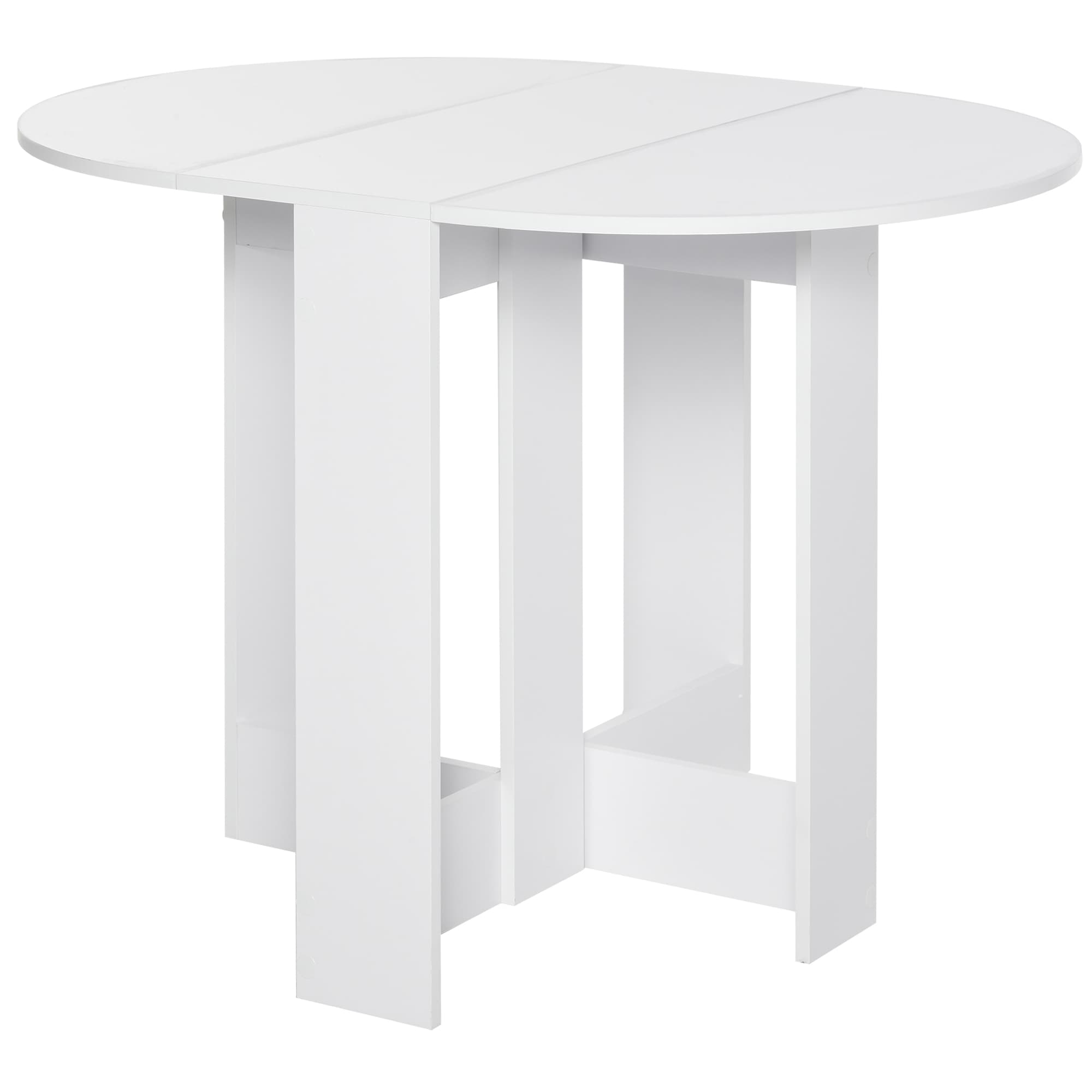 HOMCOM Folding Drop Leaf Dining Table Foldable Bar Table for Small Kitchen,Dining Room | Aosom UK