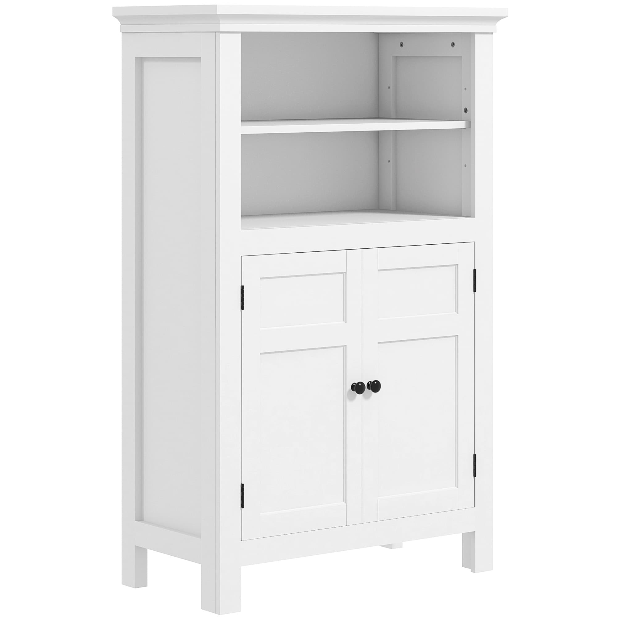 HOMCOM Multi-Storage Modern Bathroom Cabinet - White | Aosom UK