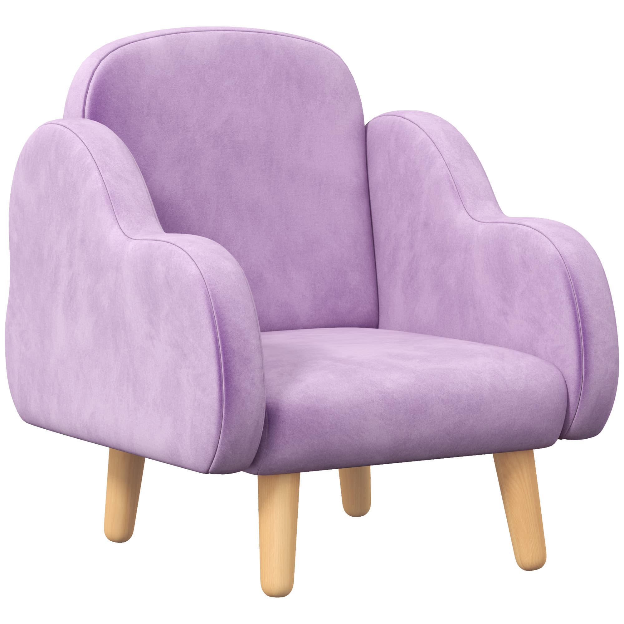ZONEKIZ Cloud Shape Toddler Armchair, Ergonomically Designed Kids Chair, Children Playroom Mini Sofa for Relaxing for Ages 1.5-5 Years | Aosom UK