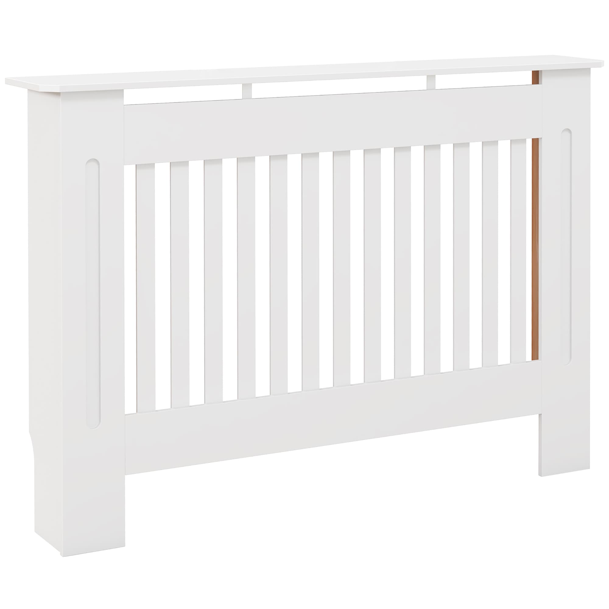 HOMCOM Modern Minimalist Radiator Cover, MDF Construction, Contemporary Design, 112x81x19cm, Pure White | Aosom UK