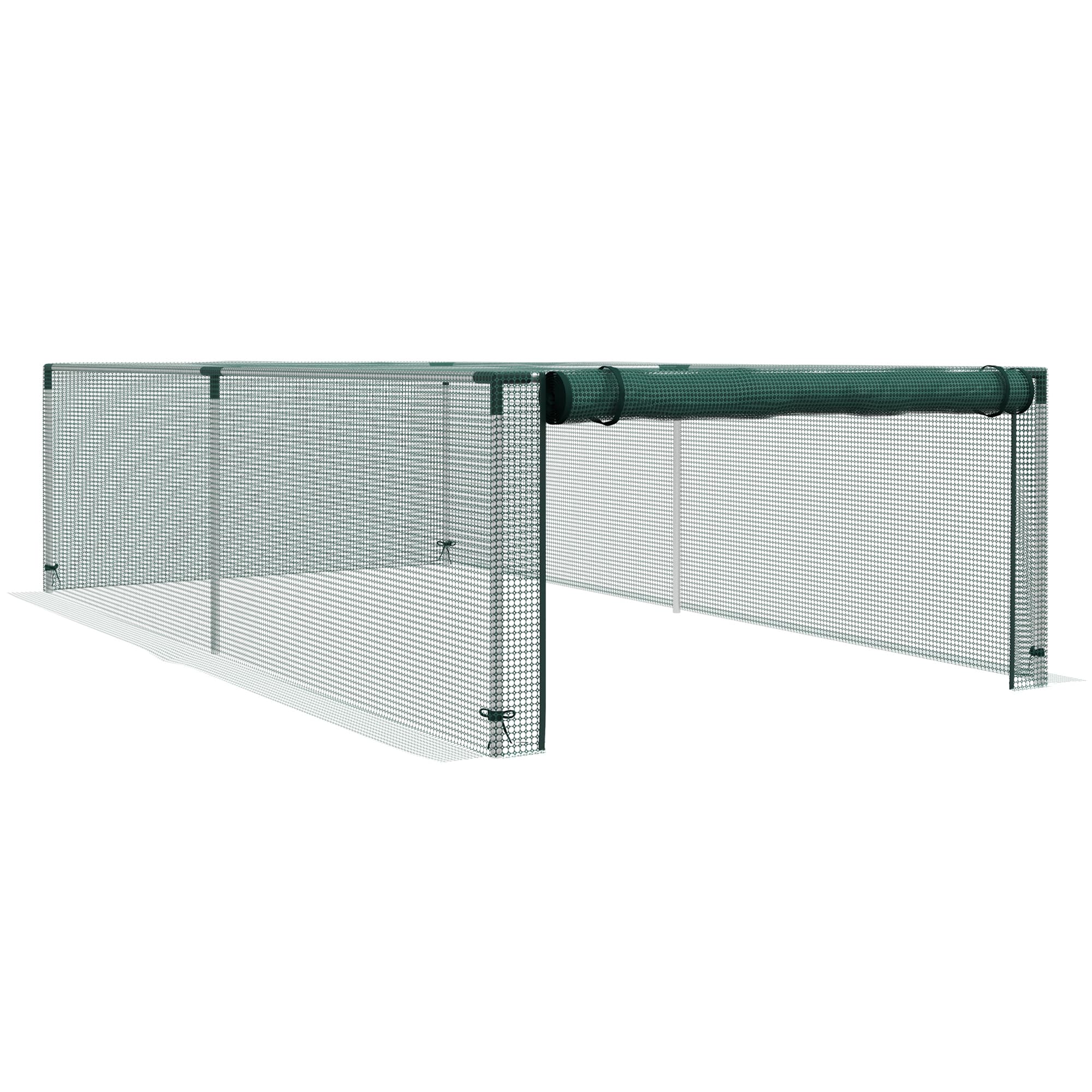 Outsunny 8' x 4' Plant Protection Cage, with Door, Green | Aosom UK