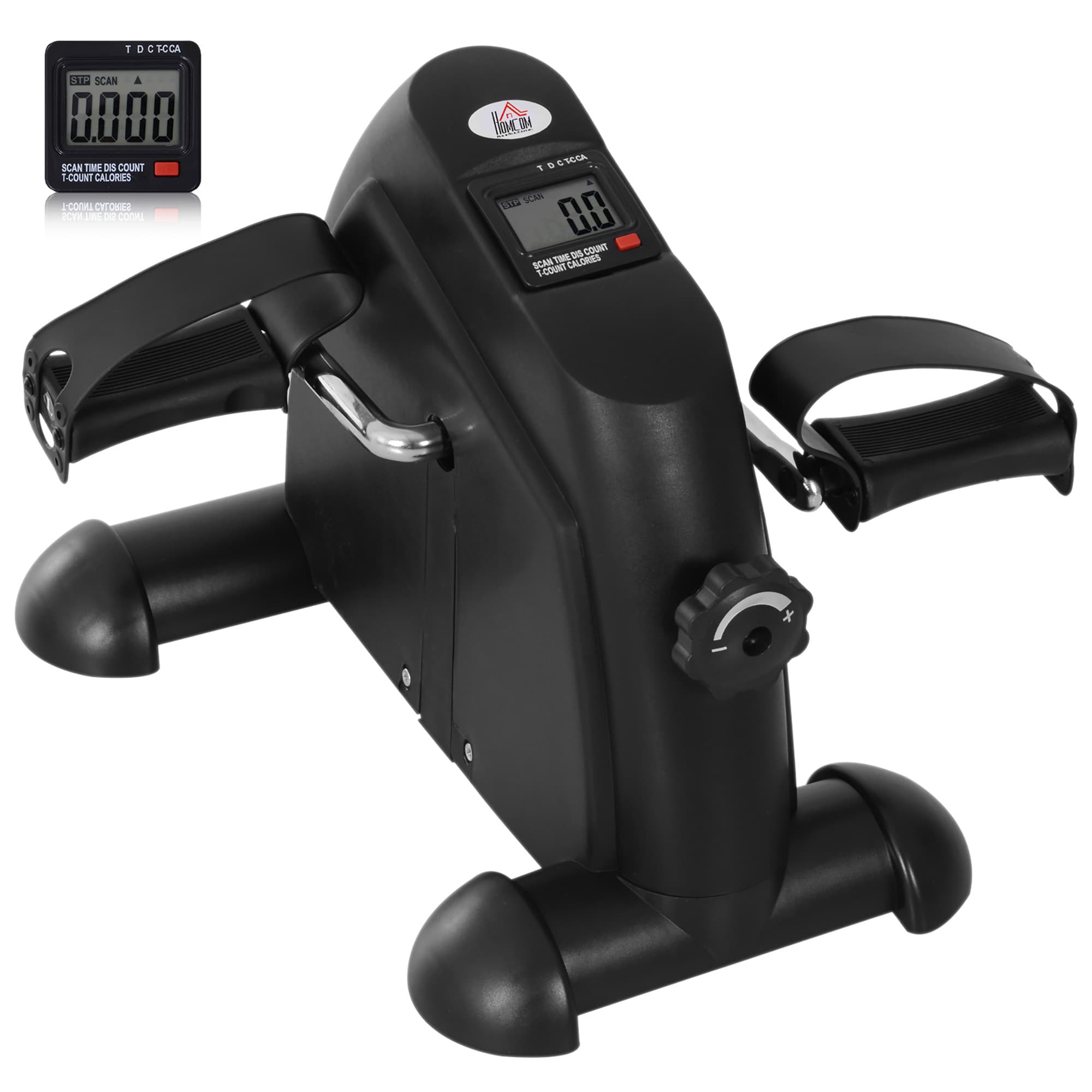 HOMCOM Mini Exercise Bike Fitness W/LCD Display, 9Wx 40Dx 31Hcm-Black