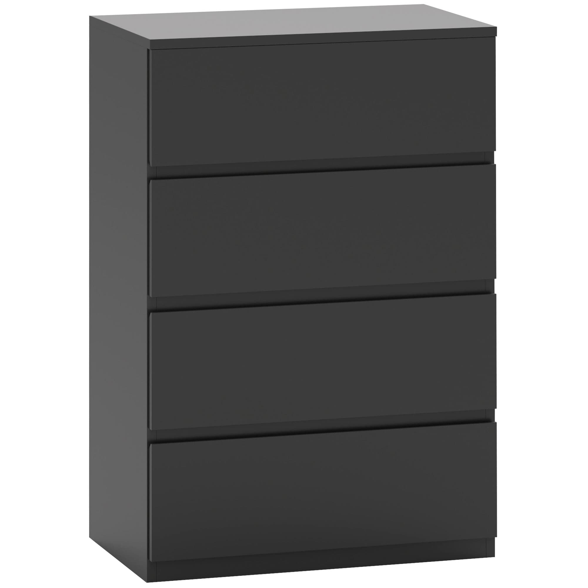 HOMCOM Chest of Drawers, 4-Drawer Storage Cabinets, Modern Dresser, Storage Drawer Unit for Bedroom thumbnail 10