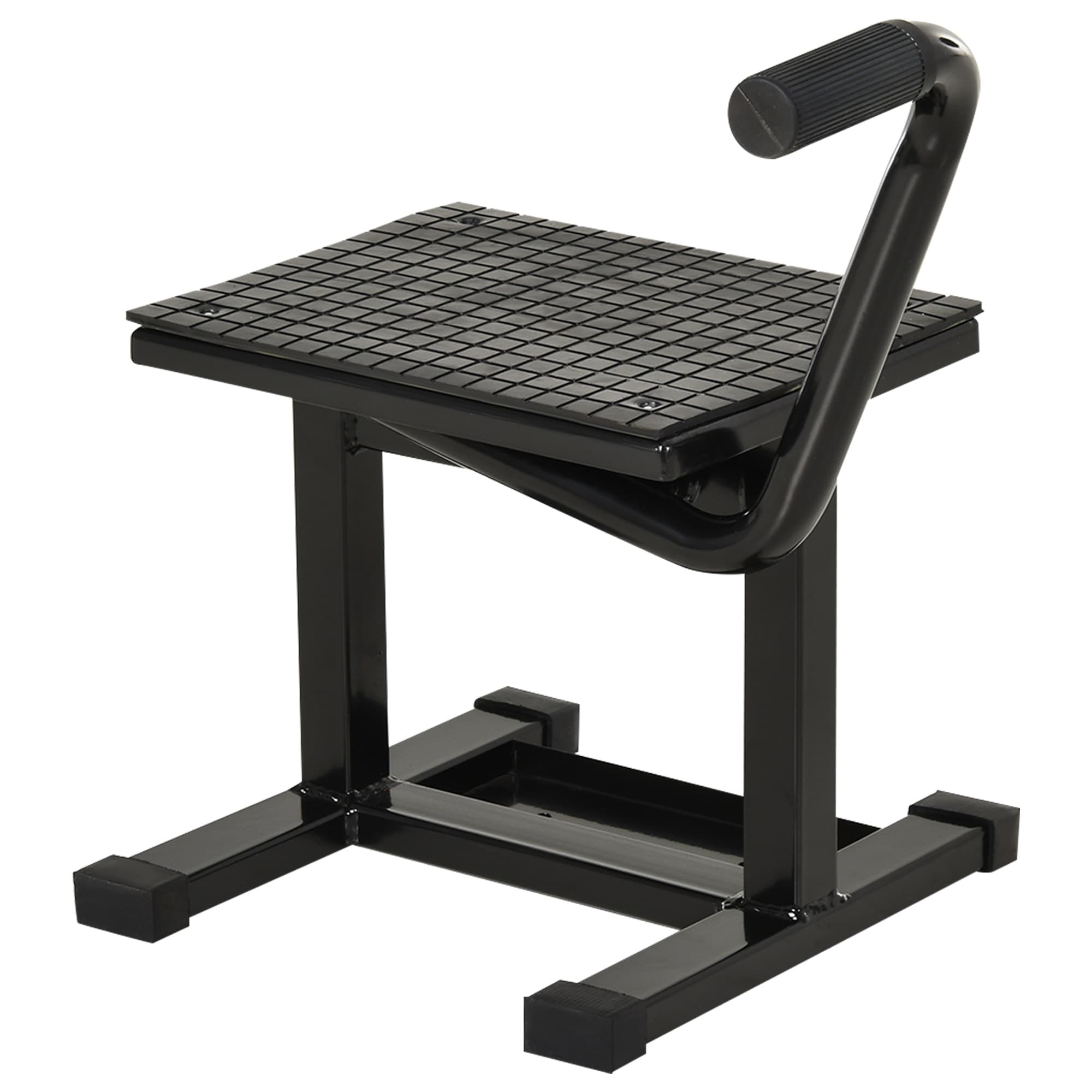 DURHAND Steel Motorbike Jack Lift, 27.5 / 39.5 Hcm - Black | Aosom UK