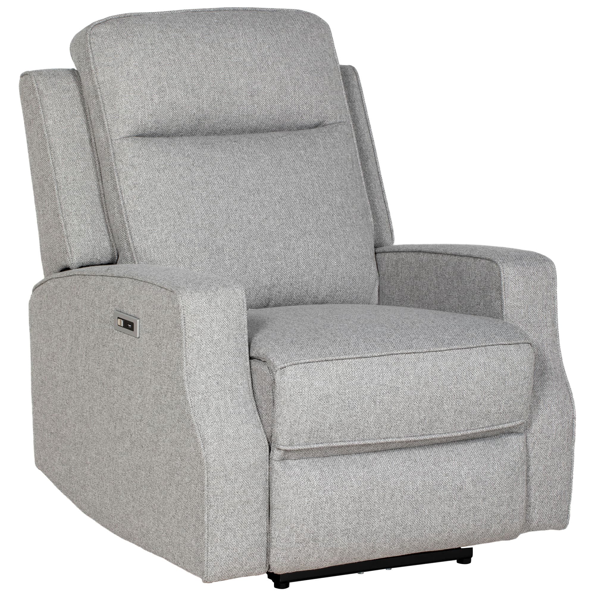 HOMCOM Electric Recliner Armchair, Recliner Chair with Adjustable Leg Rest, USB Port, Grey | Aosom UK