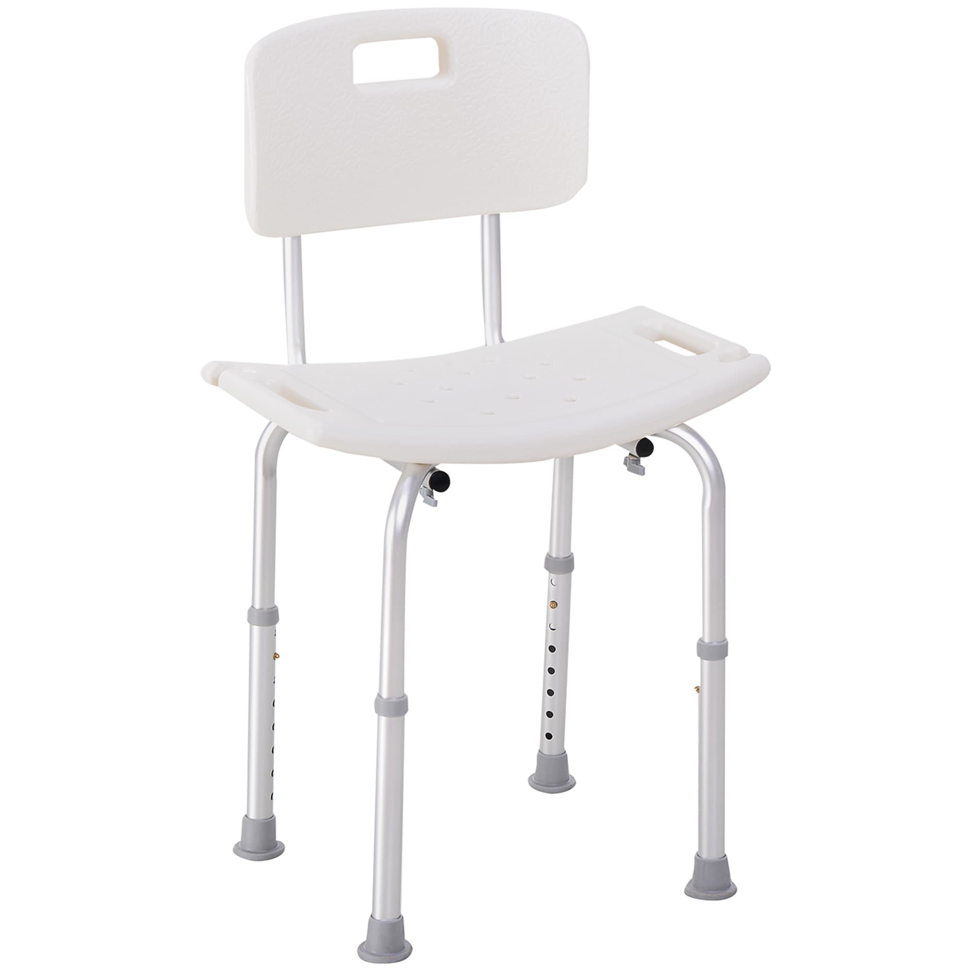 HOMCOM Adjustable Bath Perch: Secure Shower Stool, Bathroom Safety Aid | Aosom UK