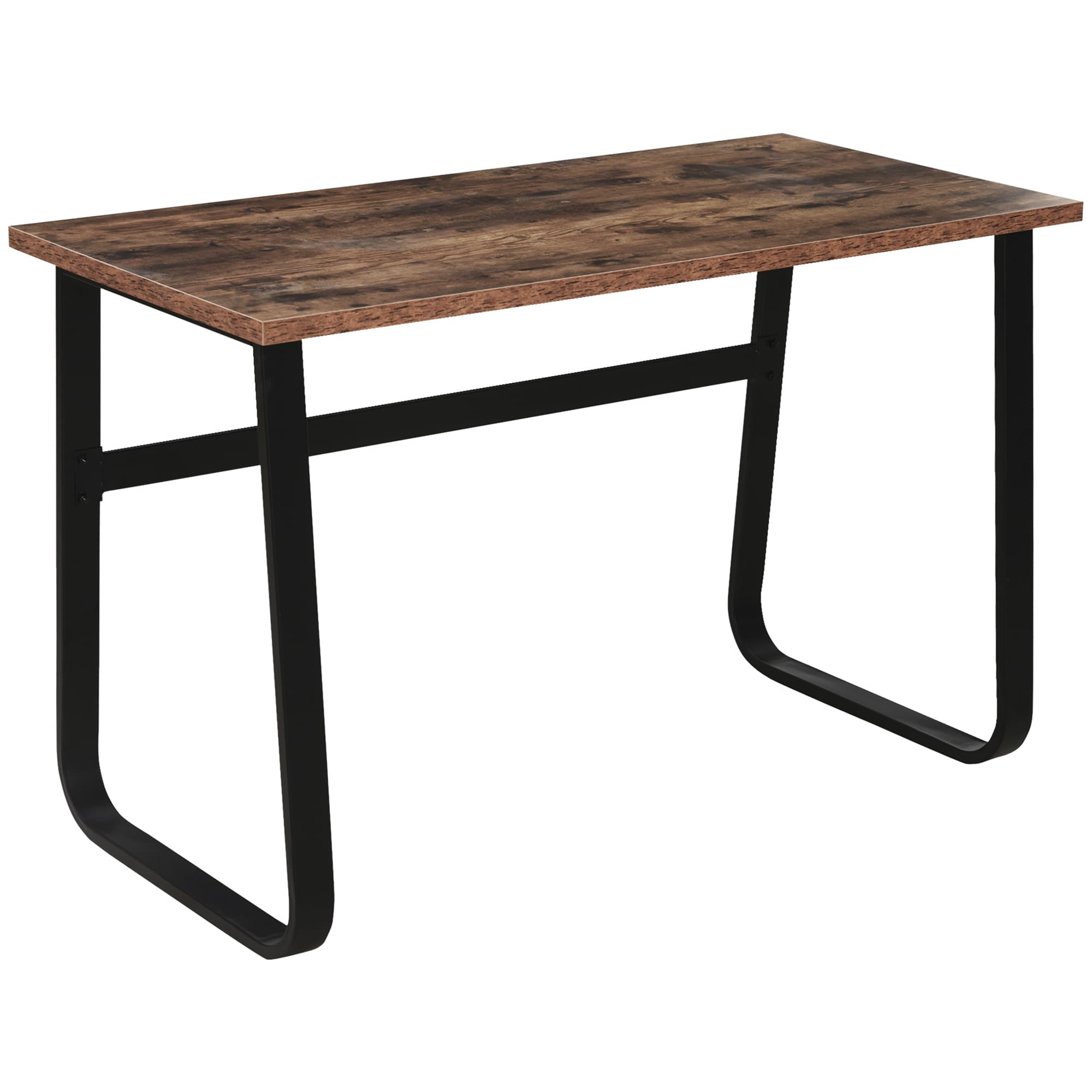 HOMCOM Writing Desk Workstation Center Laptop Table Industrial Design Furniture for Home Office Study Use | Aosom UK