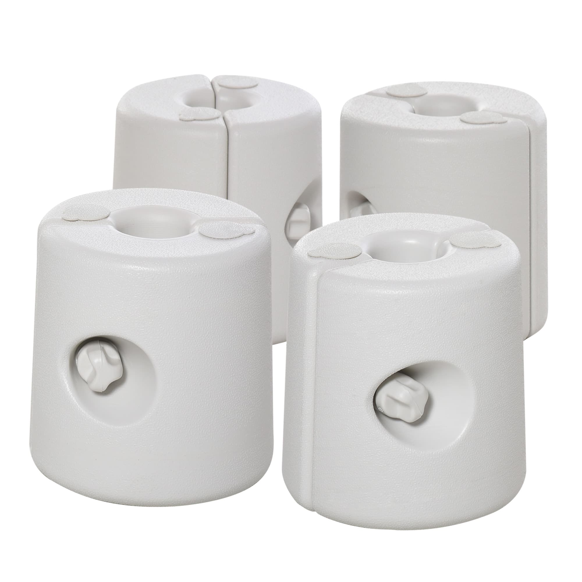 Outsunny Tent Weight Base, 4pcs Plastic Anchor Weights-White | Aosom UK