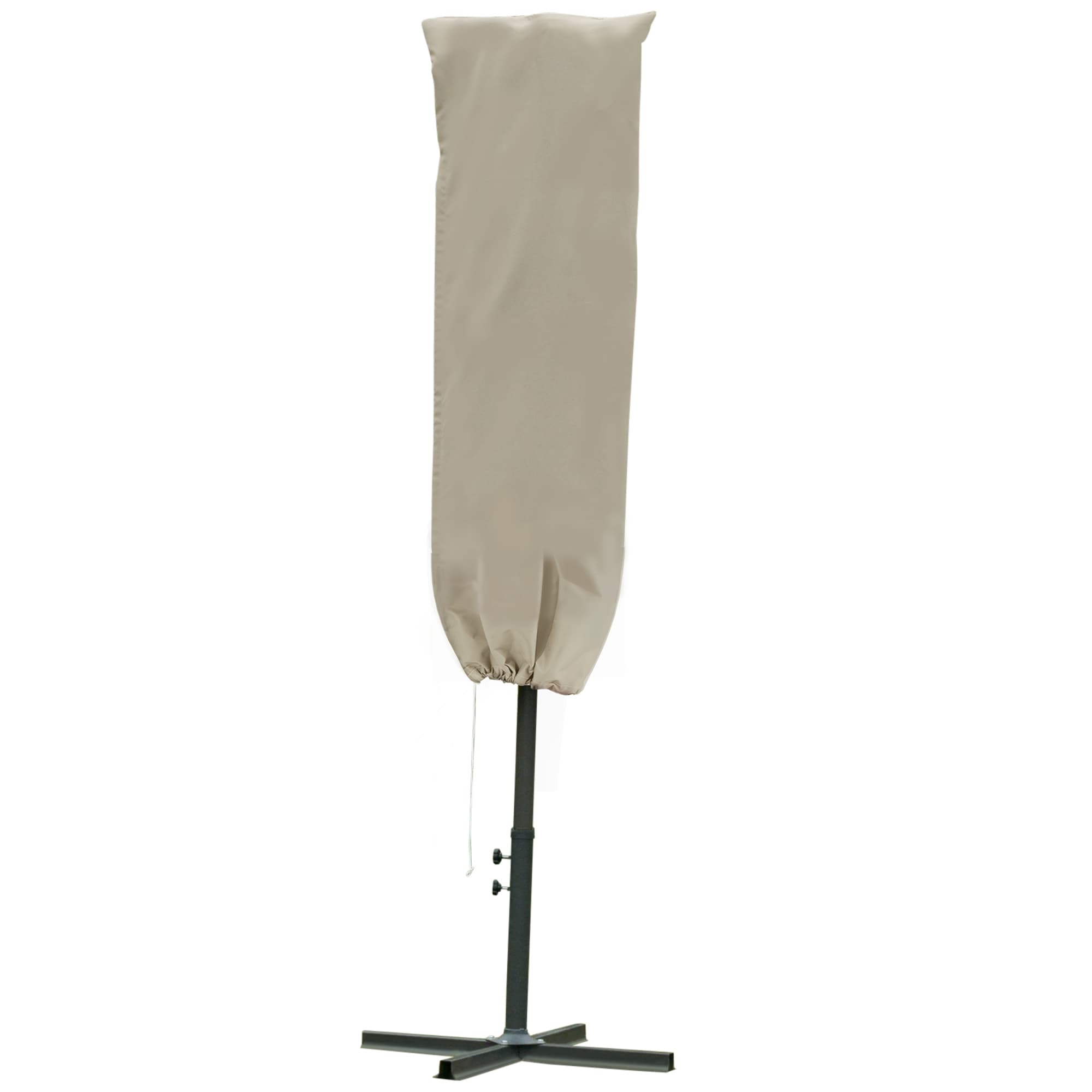Outsunny Cantilever Umbrella Cover Outdoor Parasol Protector Weatherproof Garden Patio with Rod, Zipper | Aosom UK