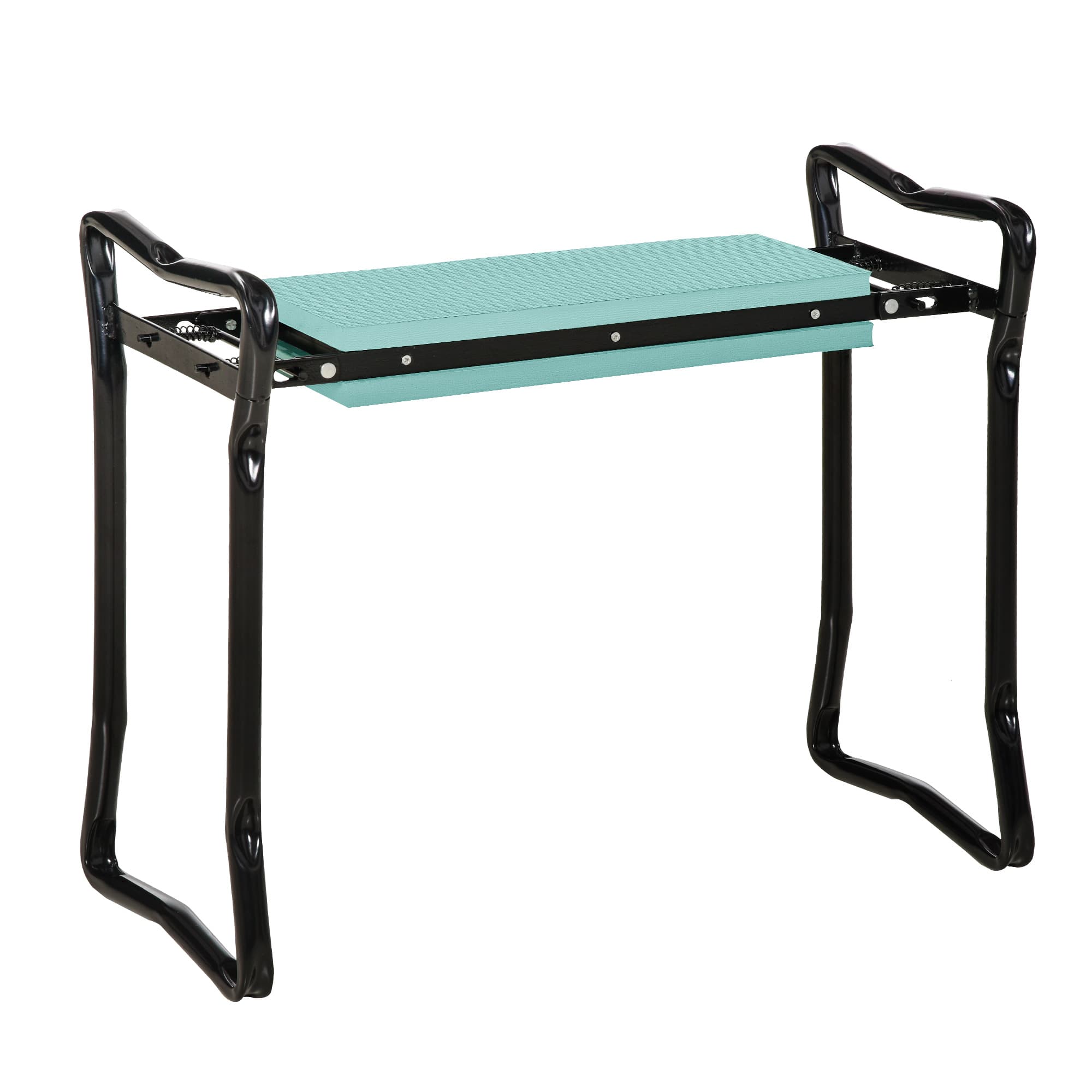 Outsunny Foldable Garden Kneeler and Seat, 2-in-1 Kneeling Pad and Bench, Portable Knee Protection, Green | Aosom UK