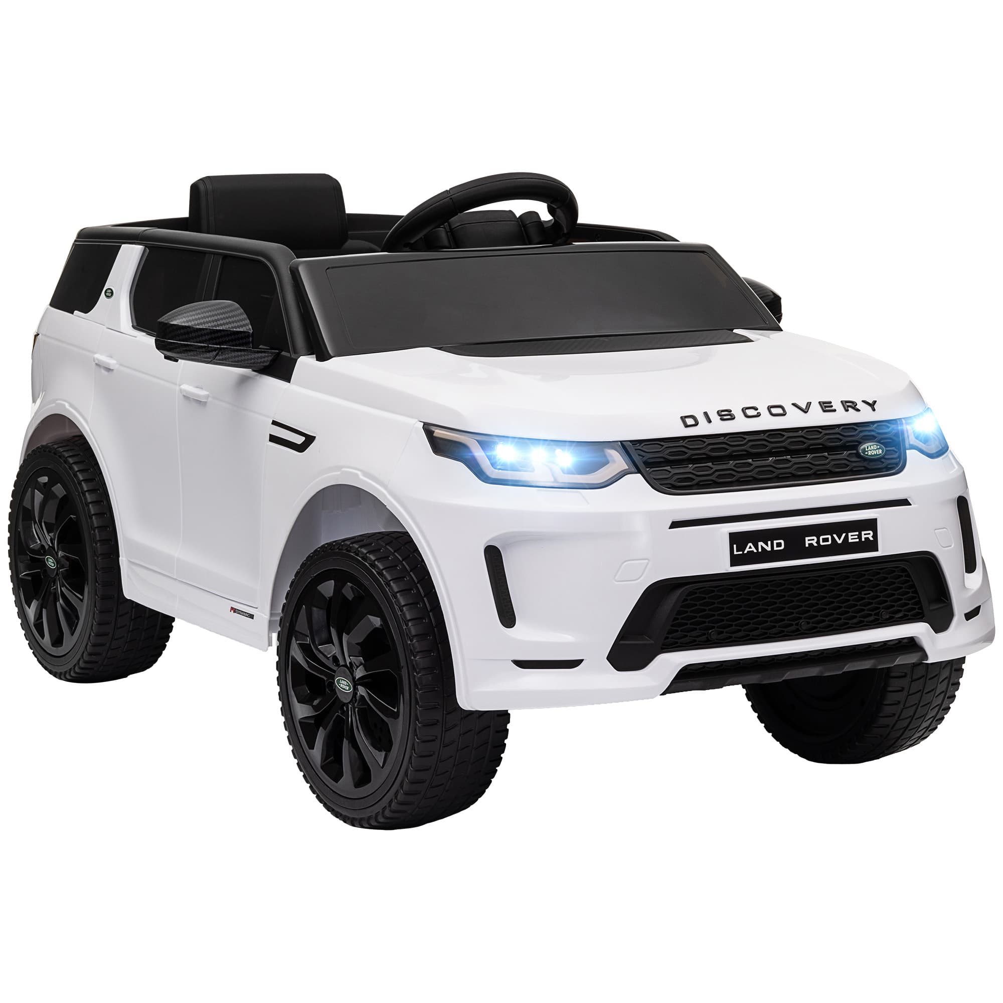 AIYAPLAY Land Rover Discovery Sport Licensed 12V Kids Ride on Car w/ Remote Control, Lights Music Horn, for 3-6 Years White | Aosom UK