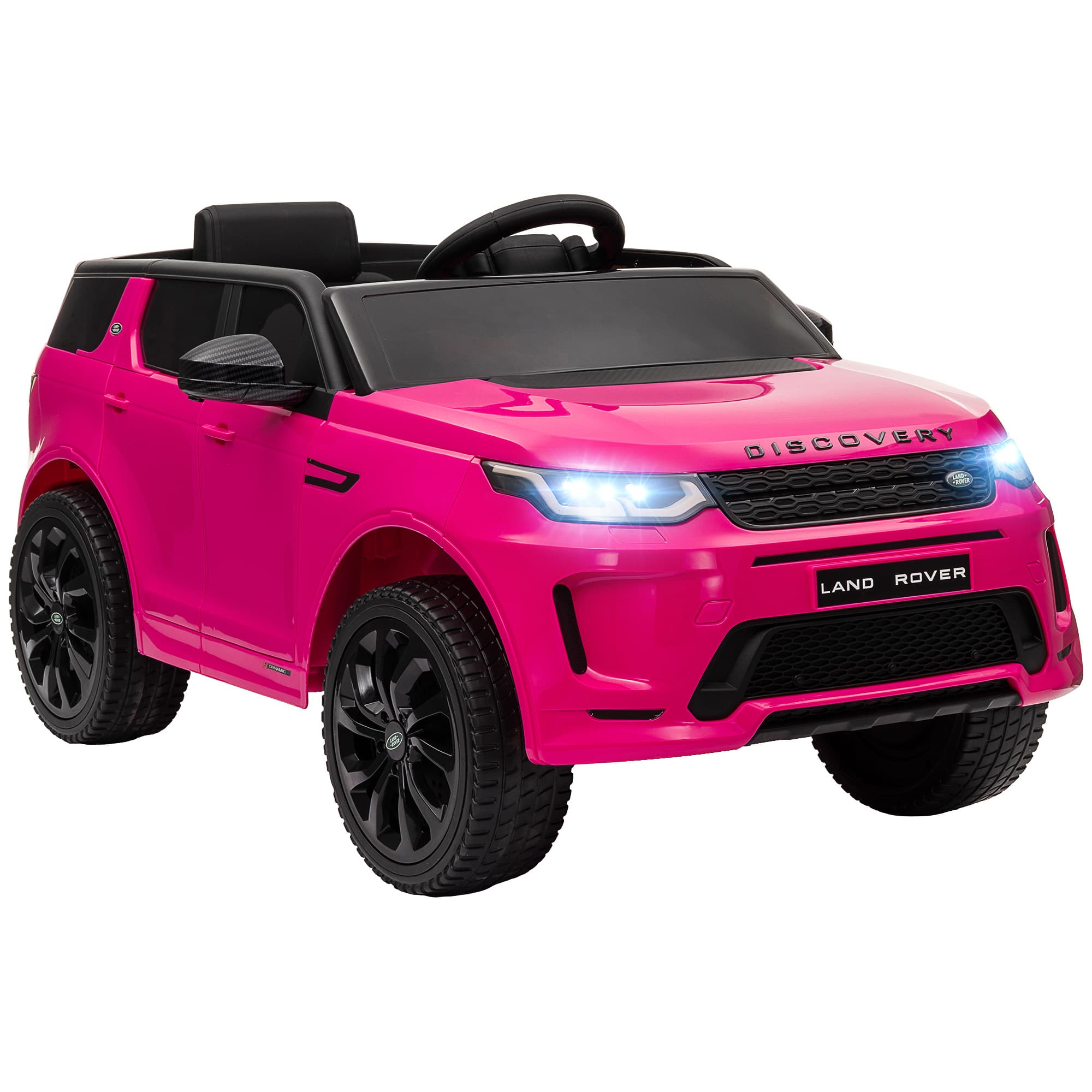 AIYAPLAY Land Rover Discovery Sport Licensed 12V Kids Ride on Car w/ Remote Control, Lights Music Horn, for 3-6 Years Pink | Aosom UK