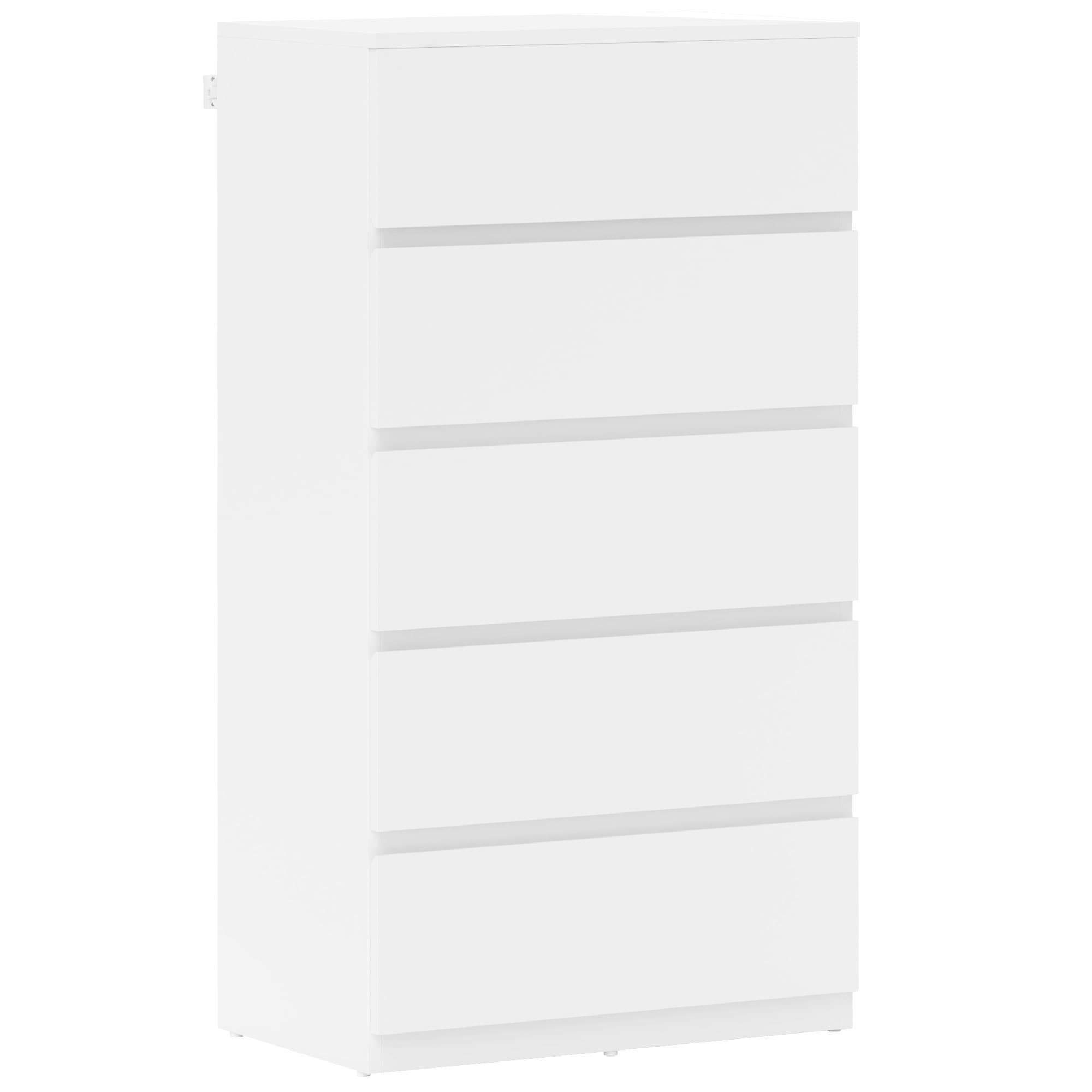 HOMCOM Chest of Drawers, 4-Drawer Storage Cabinets, Modern Dresser, Storage Drawer Unit for Bedroom thumbnail 5