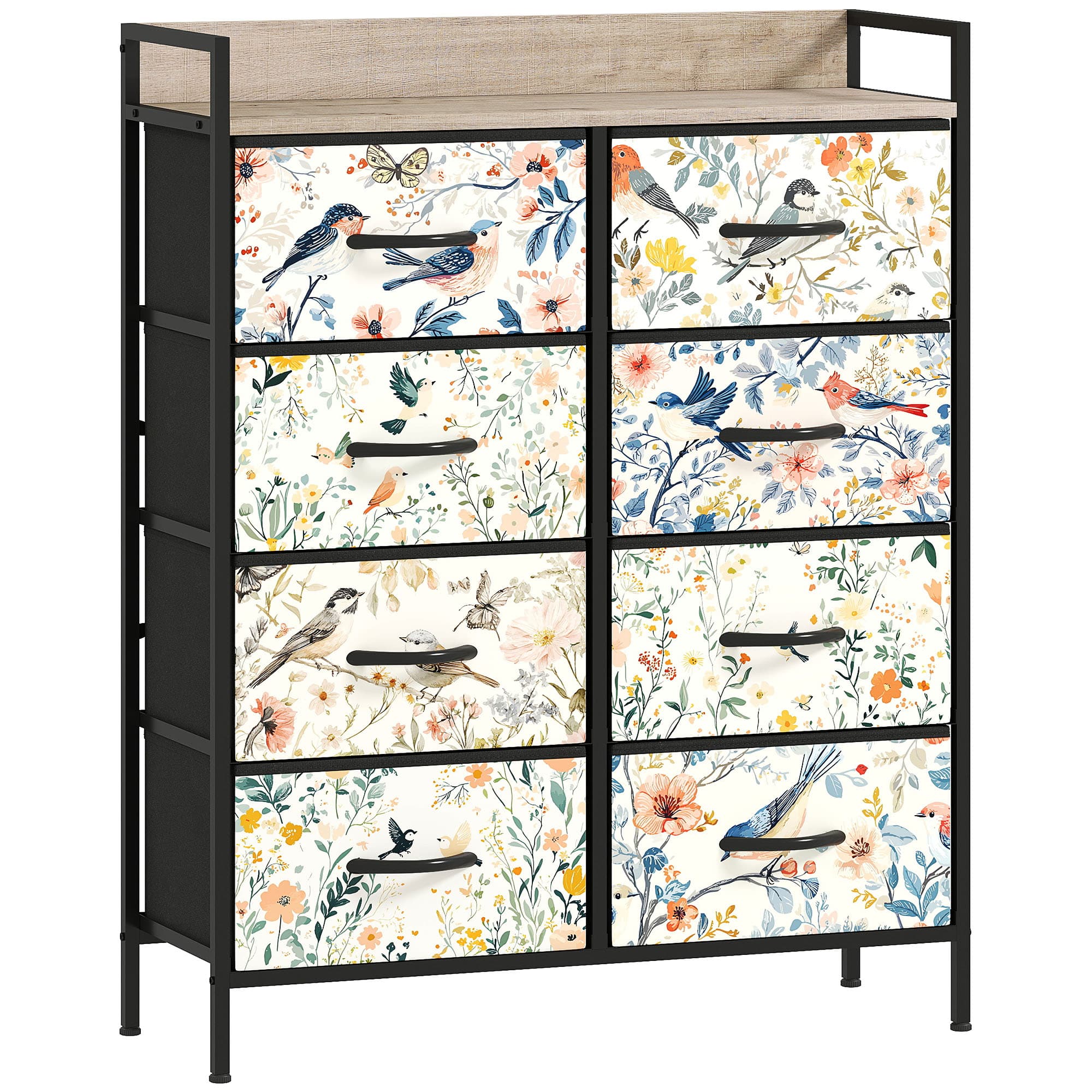 HOMCOM 4-Drawer Chest of Drawers - White thumbnail 5