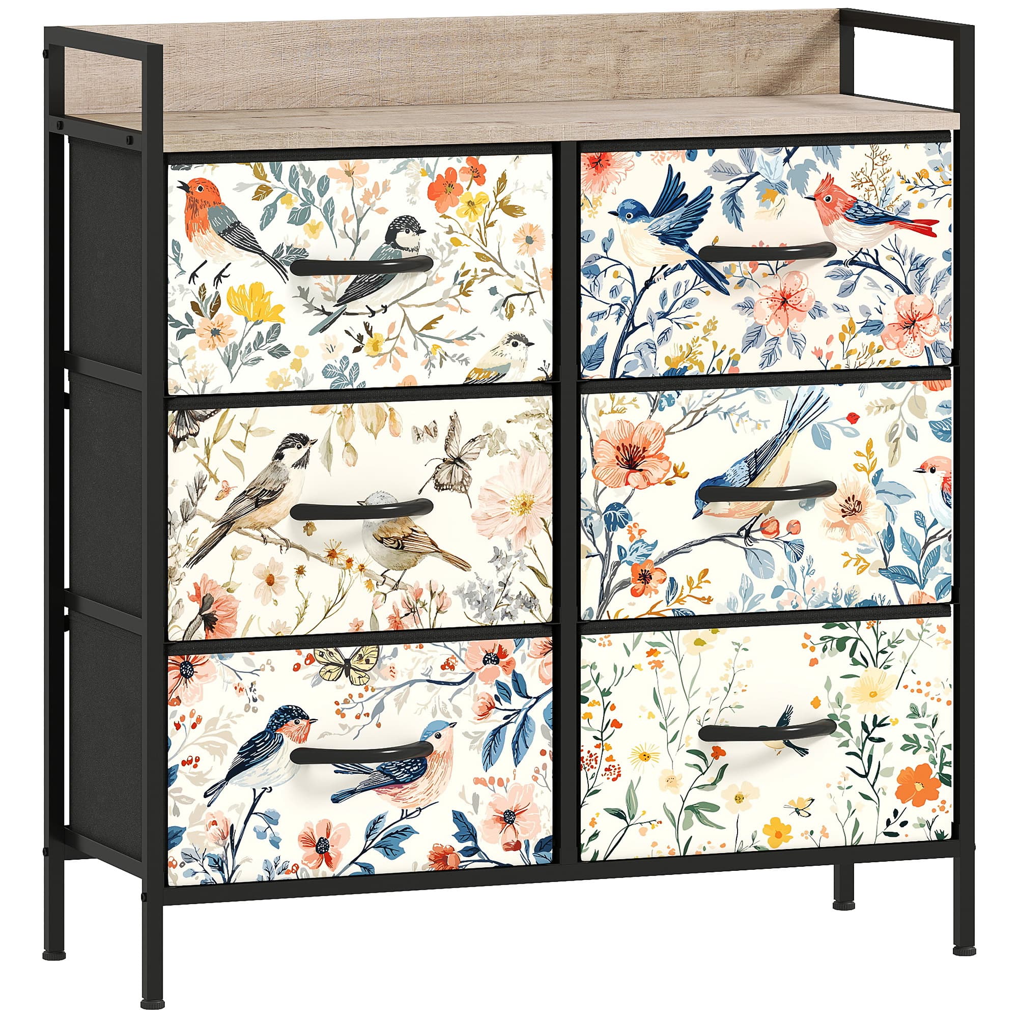 HOMCOM 4-Drawer Chest of Drawers - White thumbnail 4
