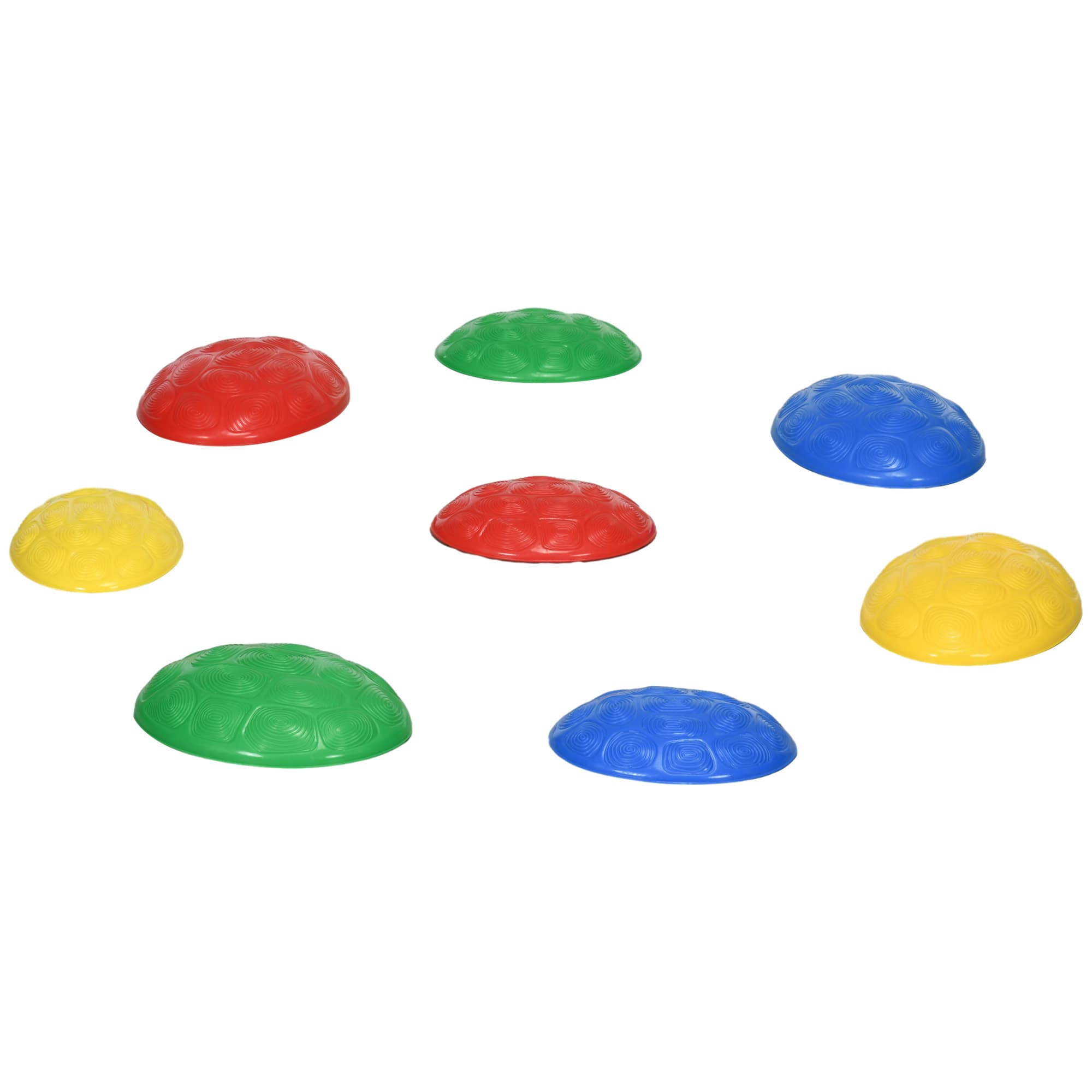 ZONEKIZ 8Pcs Kids Stepping Stones with Non-Slip Mats, Balance River Stones Indoor Outdoor Sensory Toys for 3-8 Years Old