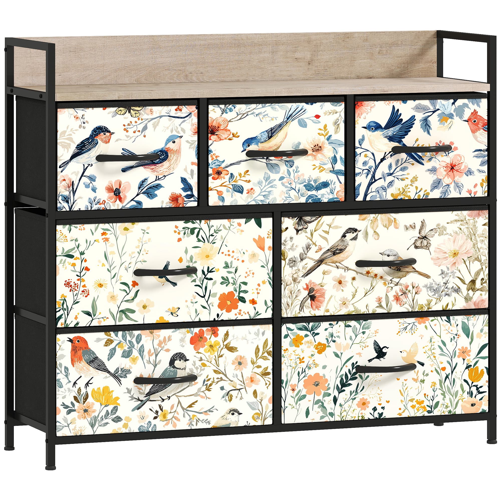 HOMCOM 4-Drawer Chest of Drawers - White thumbnail 3