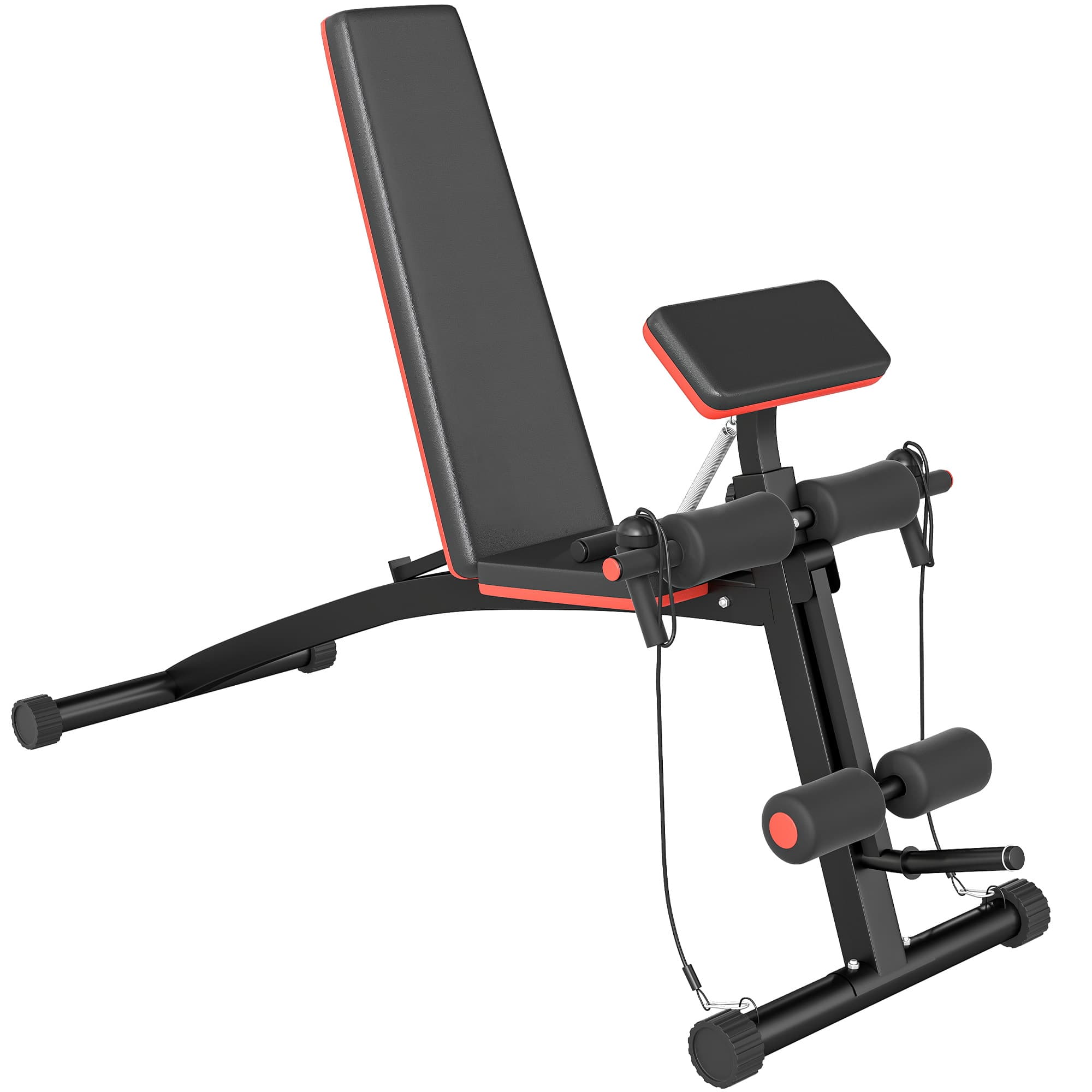 HOMCOM Foldable Adjustable Dumbbell Weight Lifting Sit Up Ab Bench Home Training Gym Incline Flat Multiuse Workout Exercise Fitness