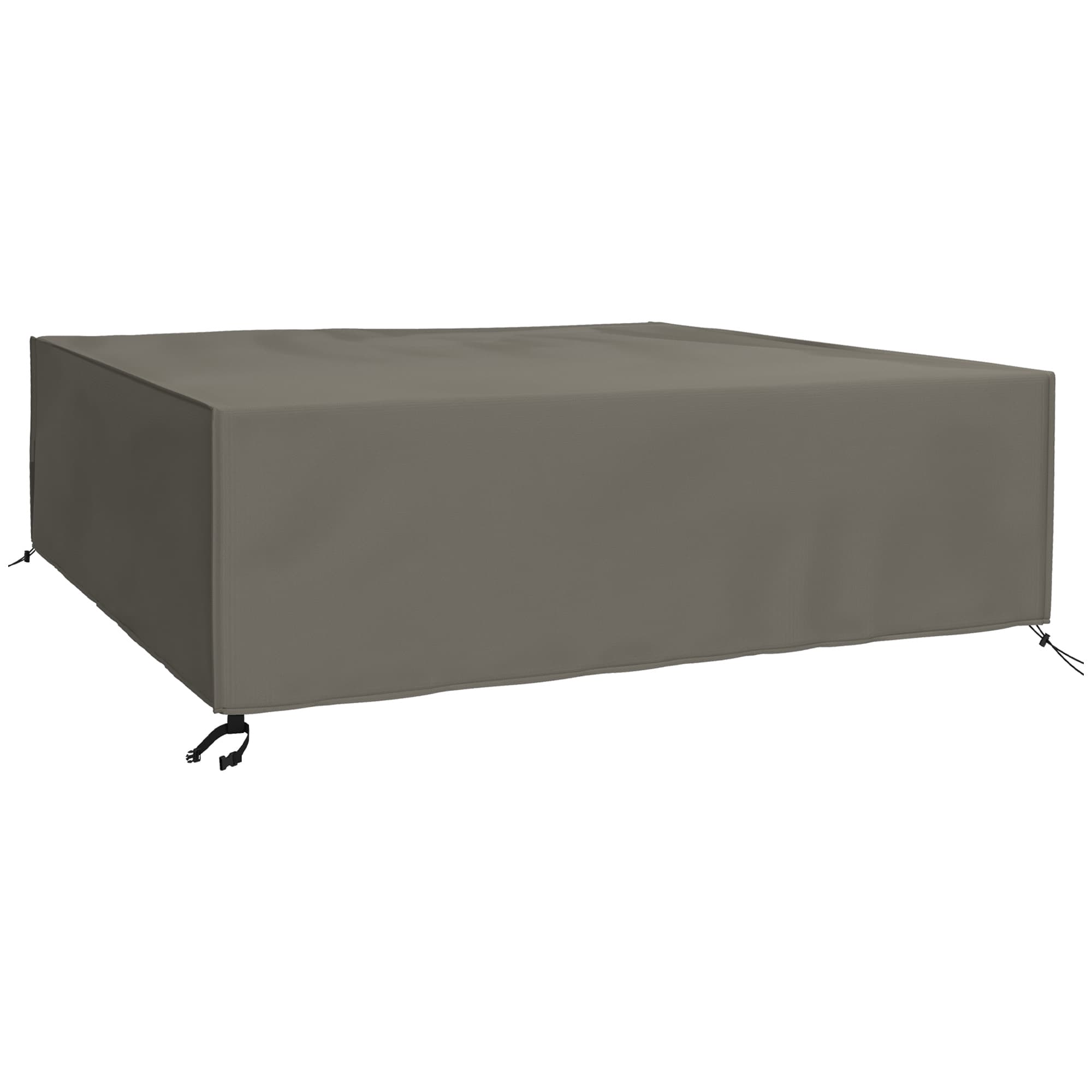 Outsunny Patio Furniture Protector: Weatherproof 600D Oxford Cover for Large Square Sets, 230 x 230 x 70cm, Grey | Aosom UK