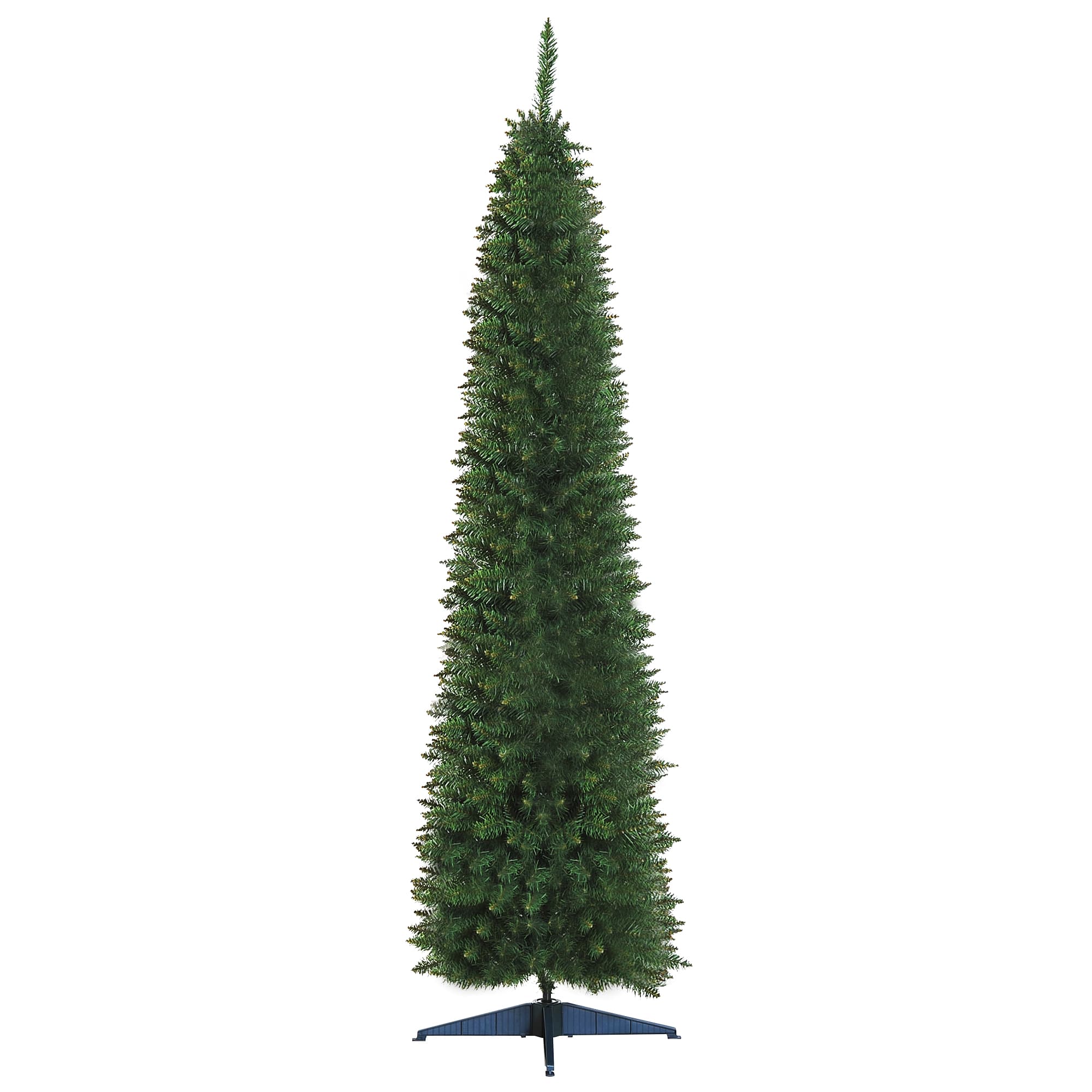 HOMCOM 2.1m Artificial Christmas Tree Pine Tree W/Plastic Stand-Green | Aosom UK