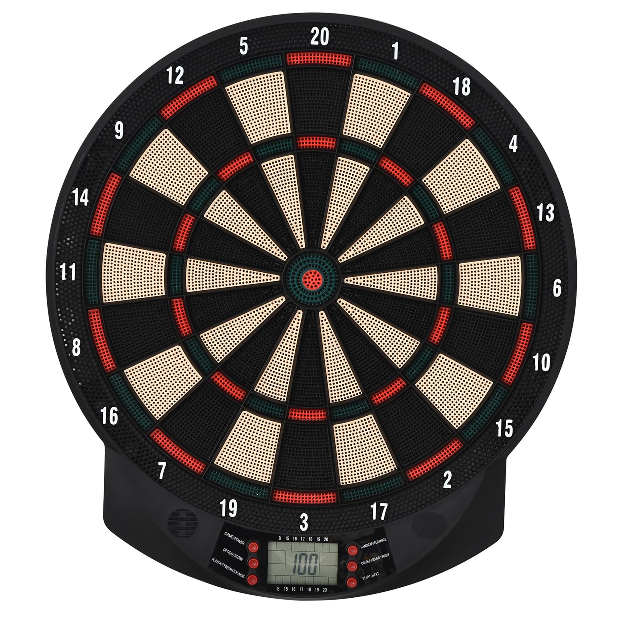 HOMCOM Plastic Electronic Dartboard w/ 6 Darts Black | Aosom UK