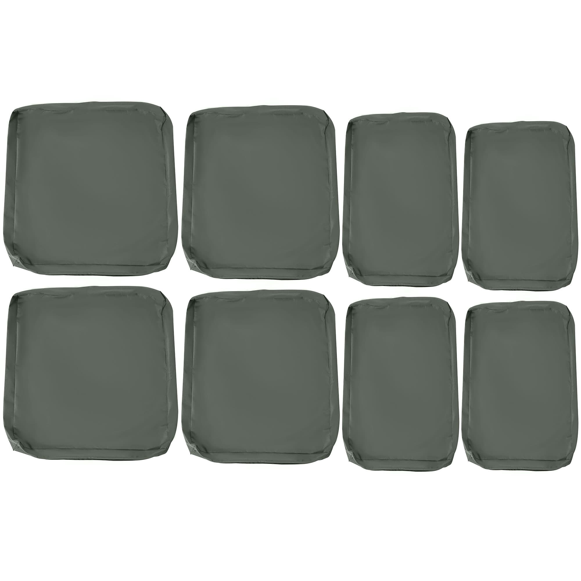 Outsunny Replacement Cushion Cover Garden Rattan Patio Furniture Seat Cover Polyester Outdoor- No Cushion Included | Aosom UK