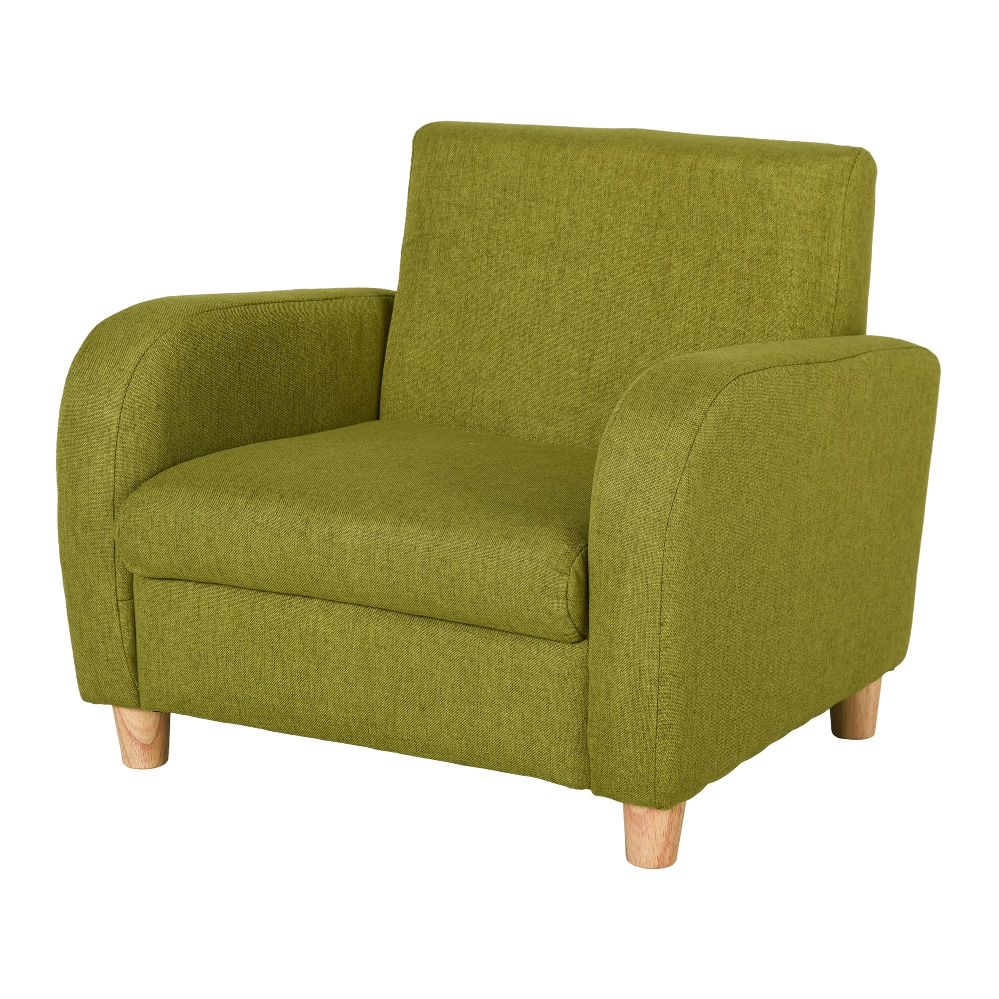 HOMCOM Children Armchair Mini Sofa Wood Frame Anti-Slip Legs High Back, Cat Scratch Resistant | Aosom UK