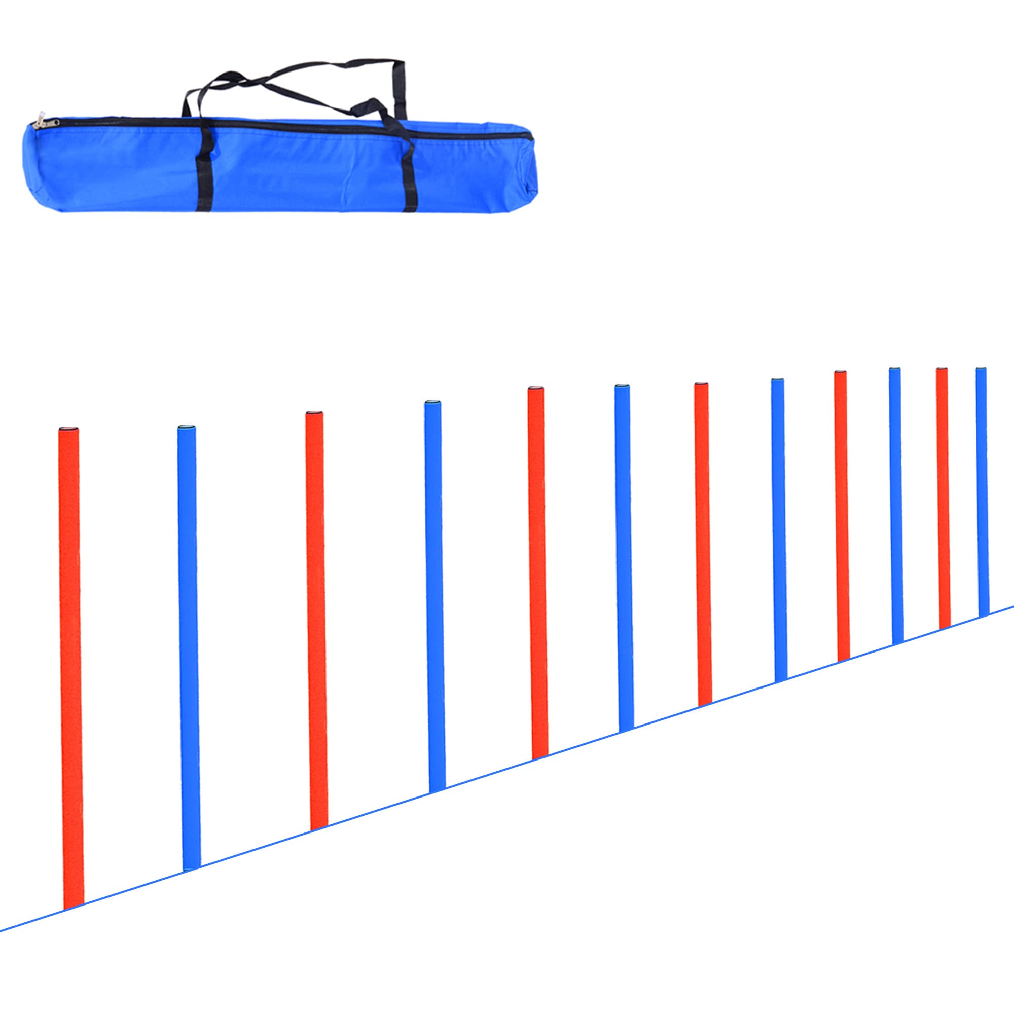Pawhut Comprehensive Pet Agility Training Set, Outdoor Run and Jump Course Kit for Dogs | Aosom UK