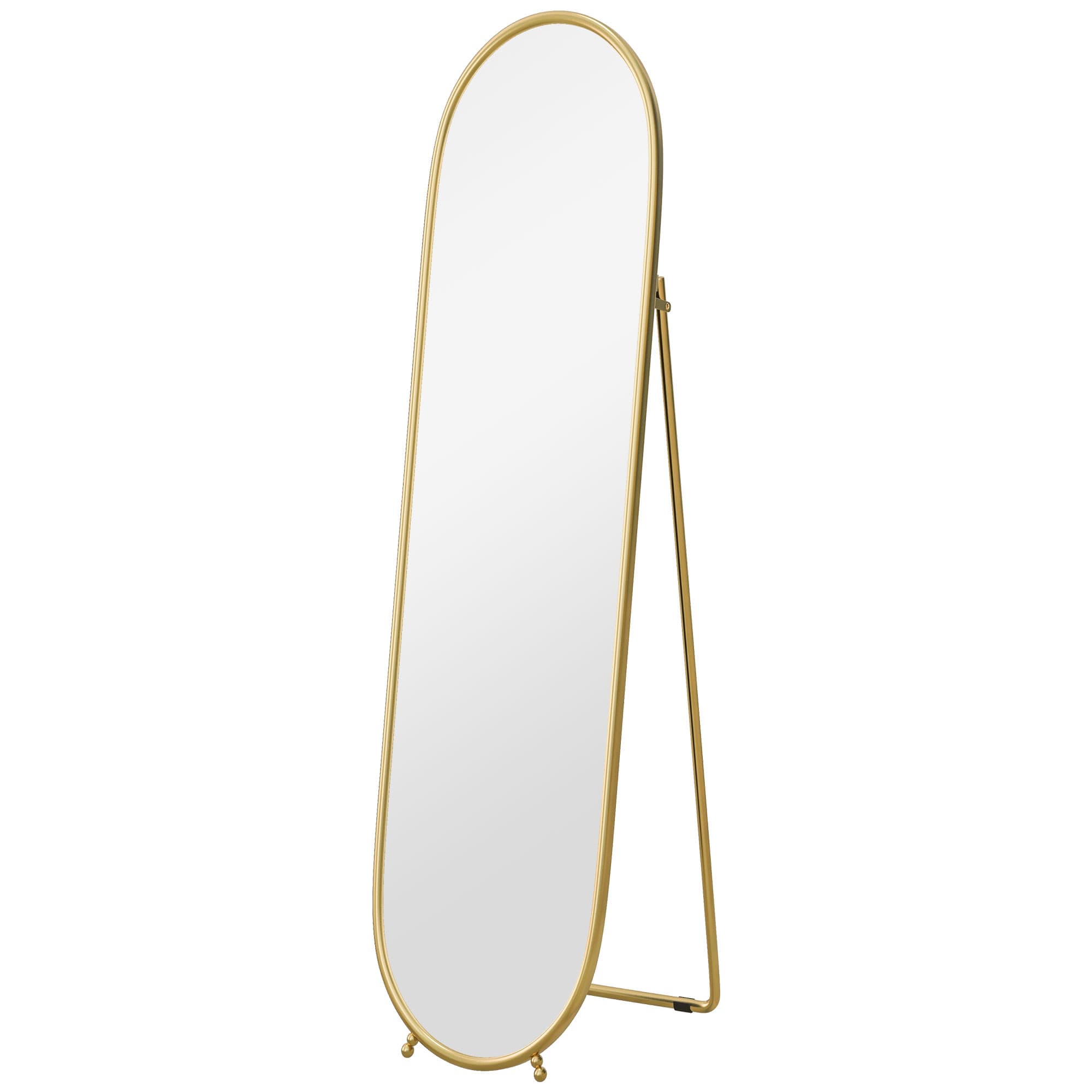 HOMCOM 40 x 160cm Full Length Mirror, Floor Standing, Wall-Mounted or Leaning Against Wall Tall Mirror w/ Support Frame | Aosom UK