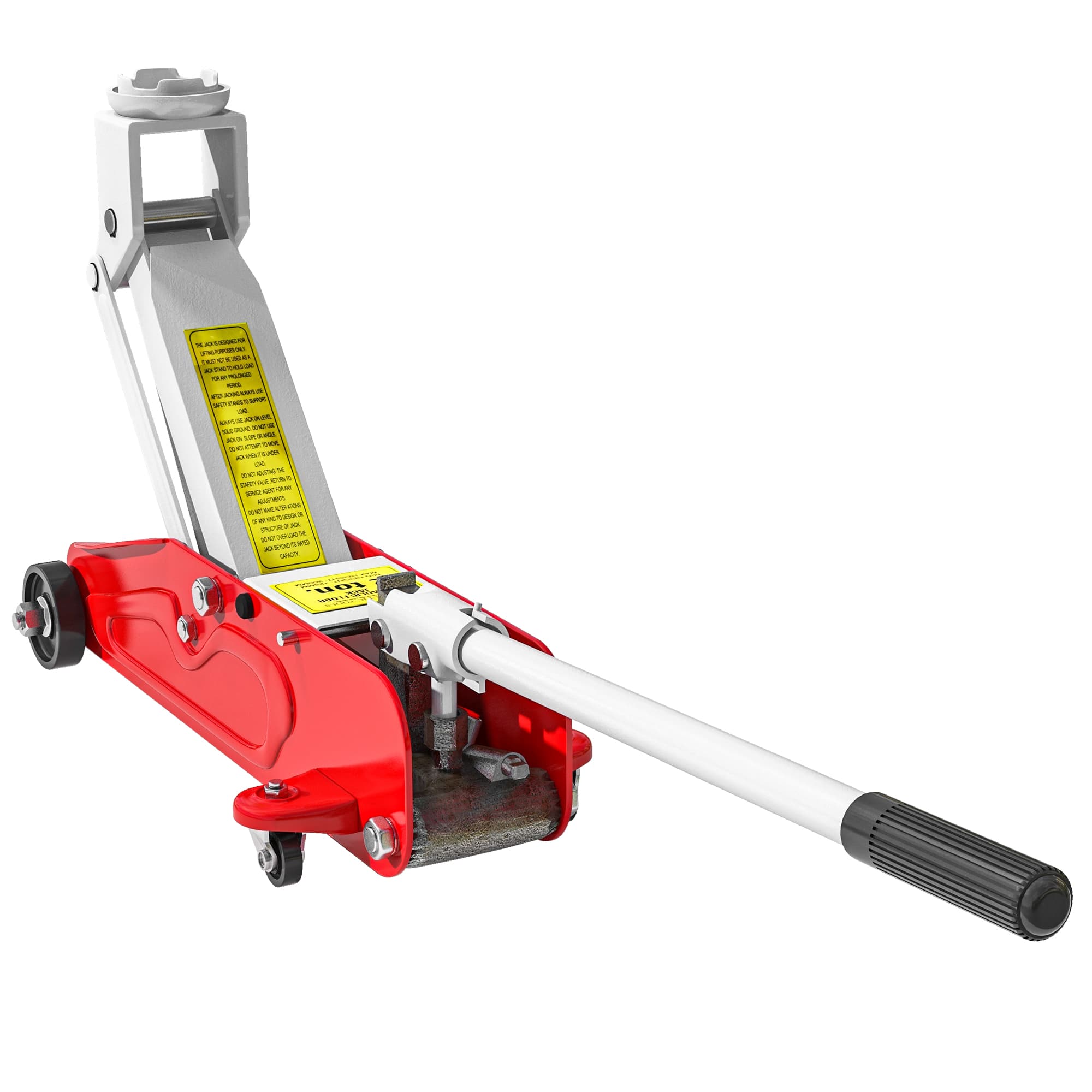 HOMCOM Low Profile Jack, 2 Ton Hydraulic Car Jack for Car Trailer Garage Tyre Repair, Red | Aosom UK