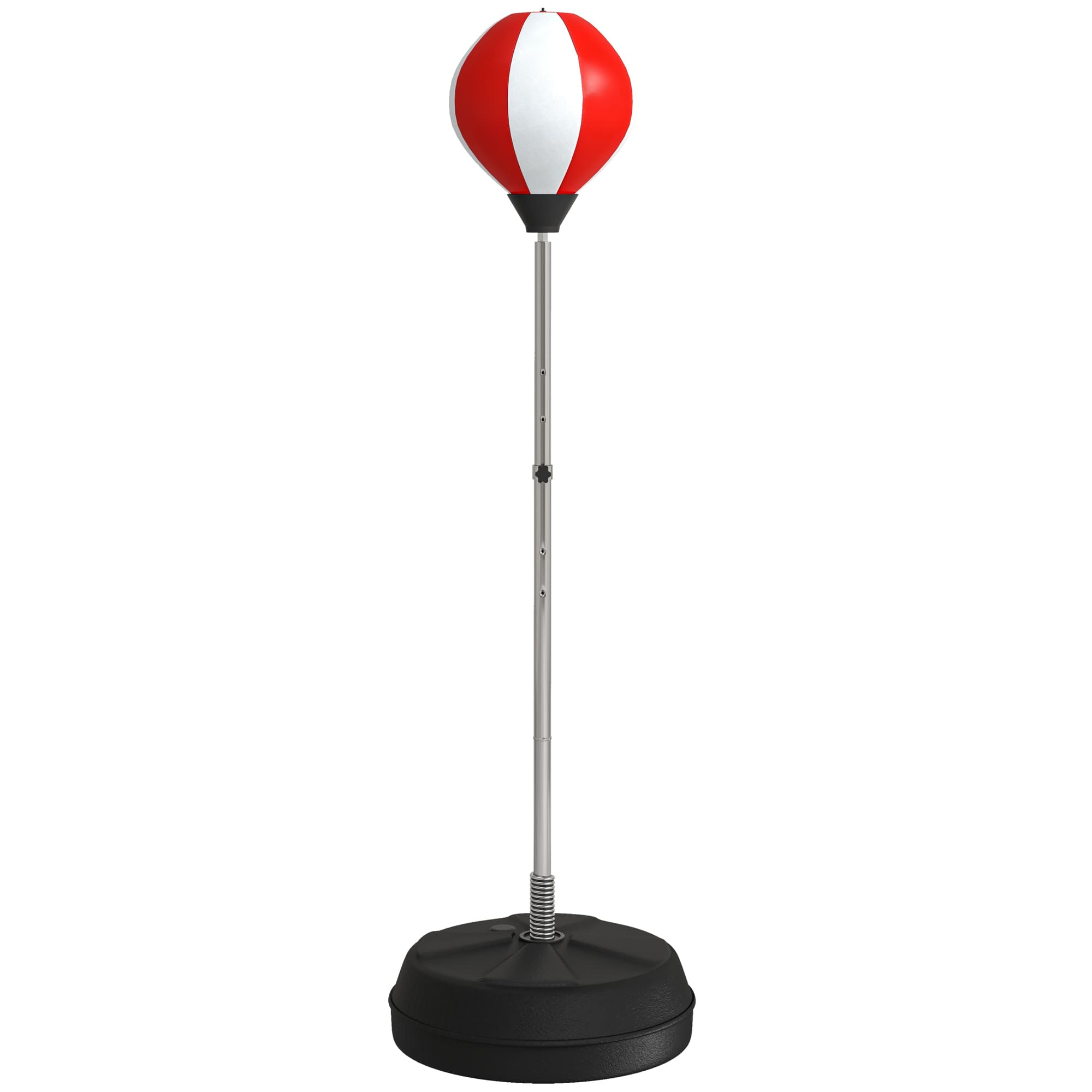 HOMCOM Punching Bag with Stand, Free Standing Boxing Set, Speed Bag with Speedball Adjustable Height from 126cm to 144cm for Teens, Red