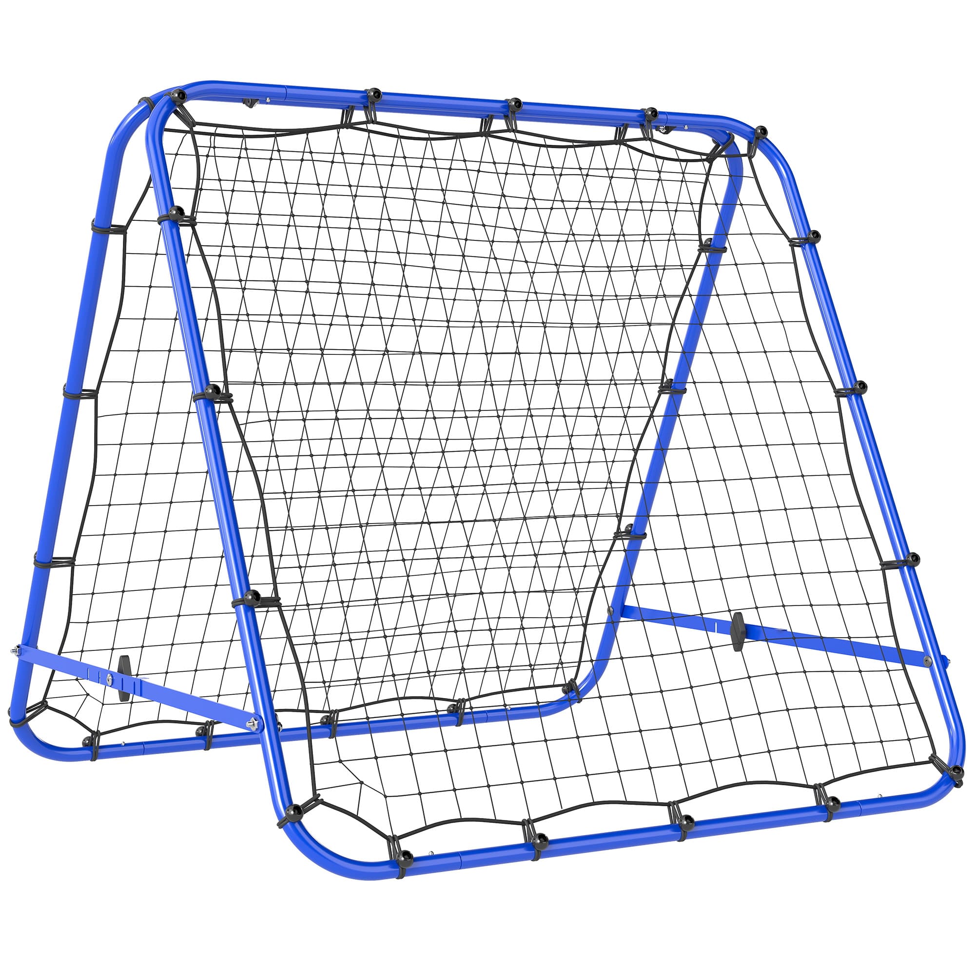 HOMCOM PE Mesh Double-Sided Outdoor Rebounder Net Blue | Aosom UK