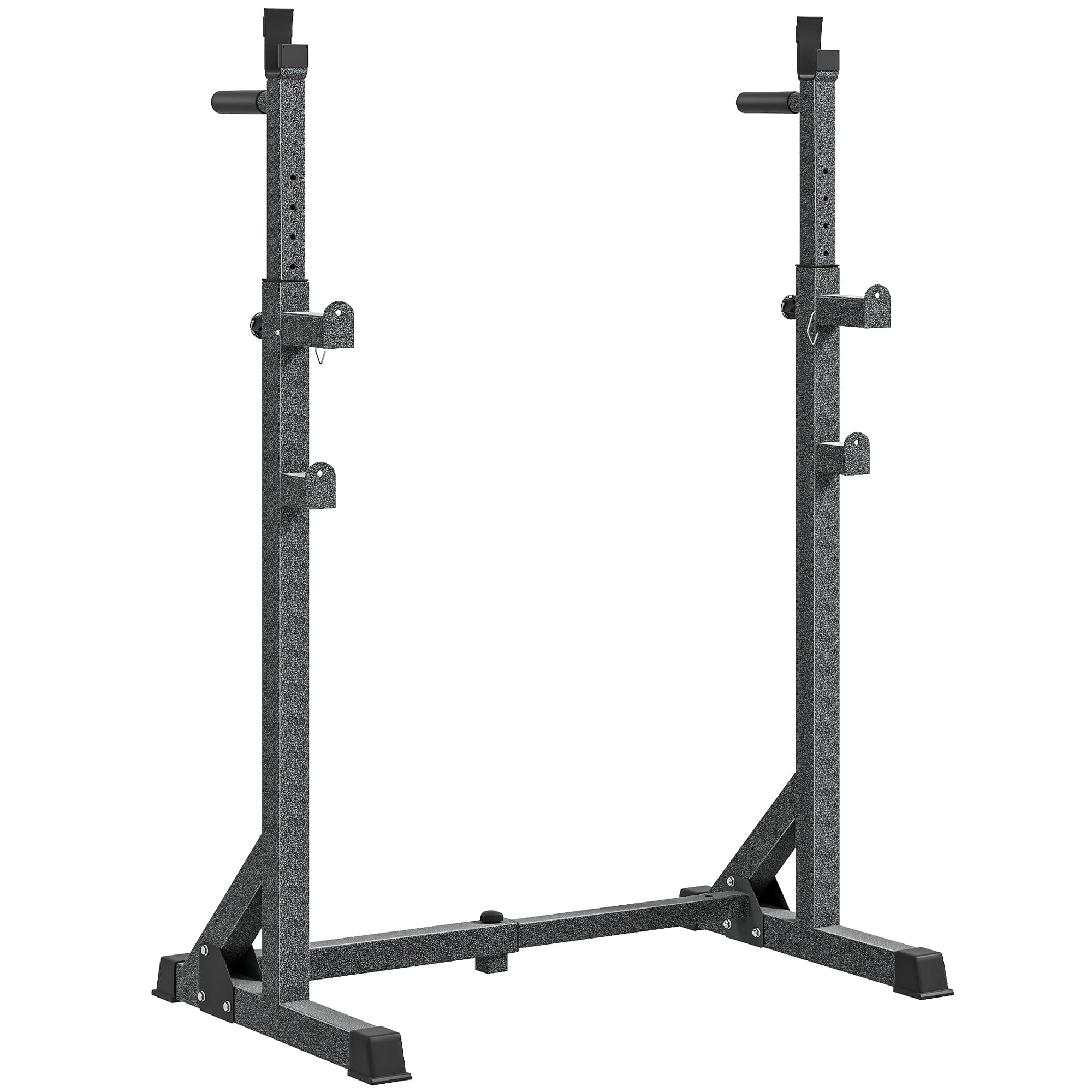 SPORTNOW Heavy Duty Barbell Squat Rack with Adjustable Dip Station, Multifunctional Power Stand for Home Gym, Strength Training | Aosom UK