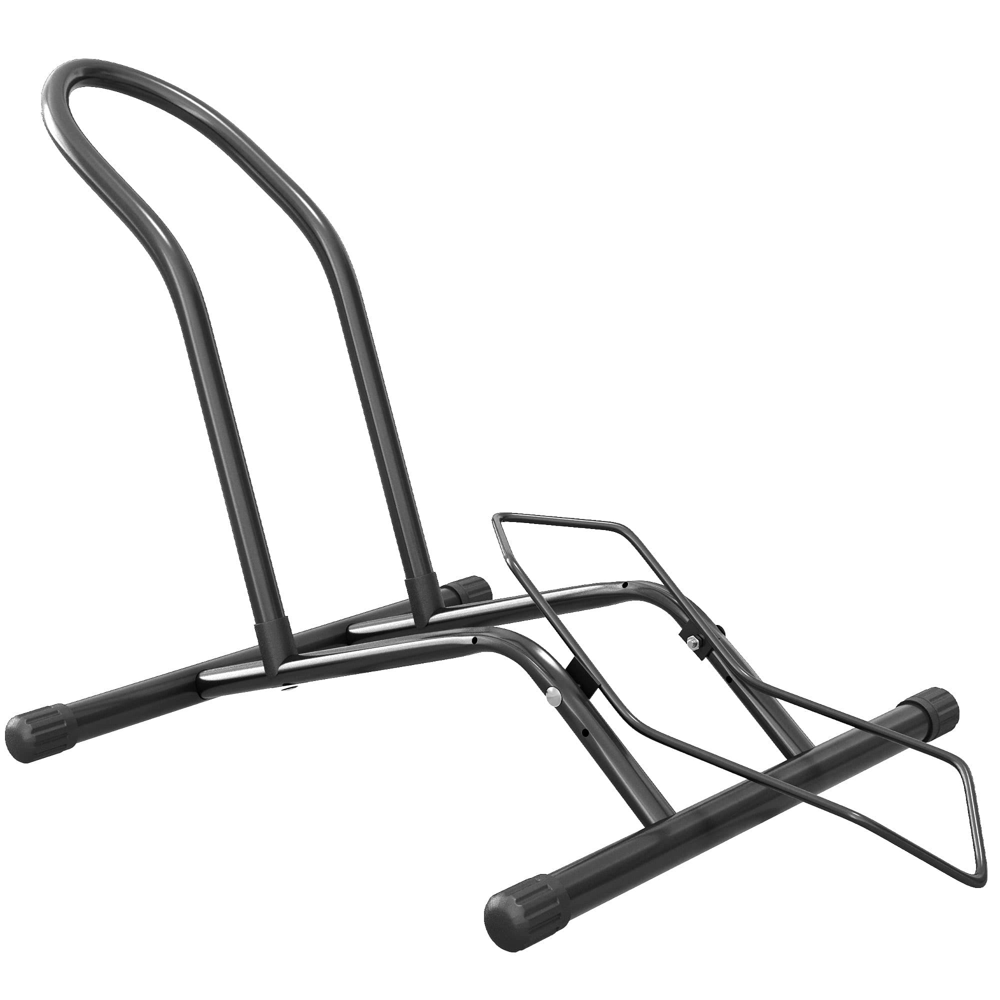 SPORTNOW Portable Bike Floor Stand, Freestanding Bike Rack for 16"-29" Kid's/Mountain/Road Bikes Home Garages Use | Aosom UK