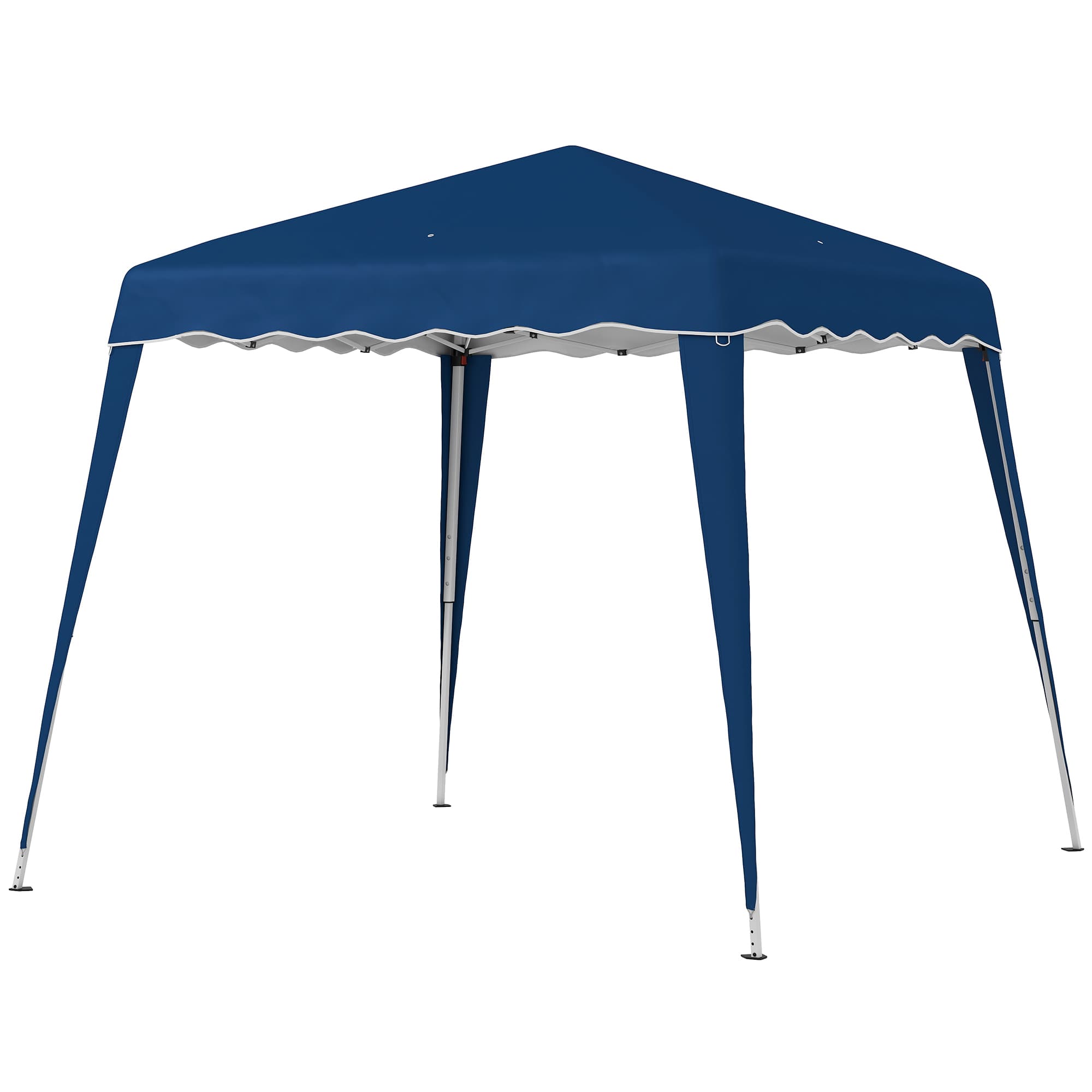 Outsunny 3 M x 3 M Base/ 2.5 M x 2.5 M Top Pop Up Gazebo with Carry Bag, Height Adjustable Party Tent for Garden, Patio | Aosom UK