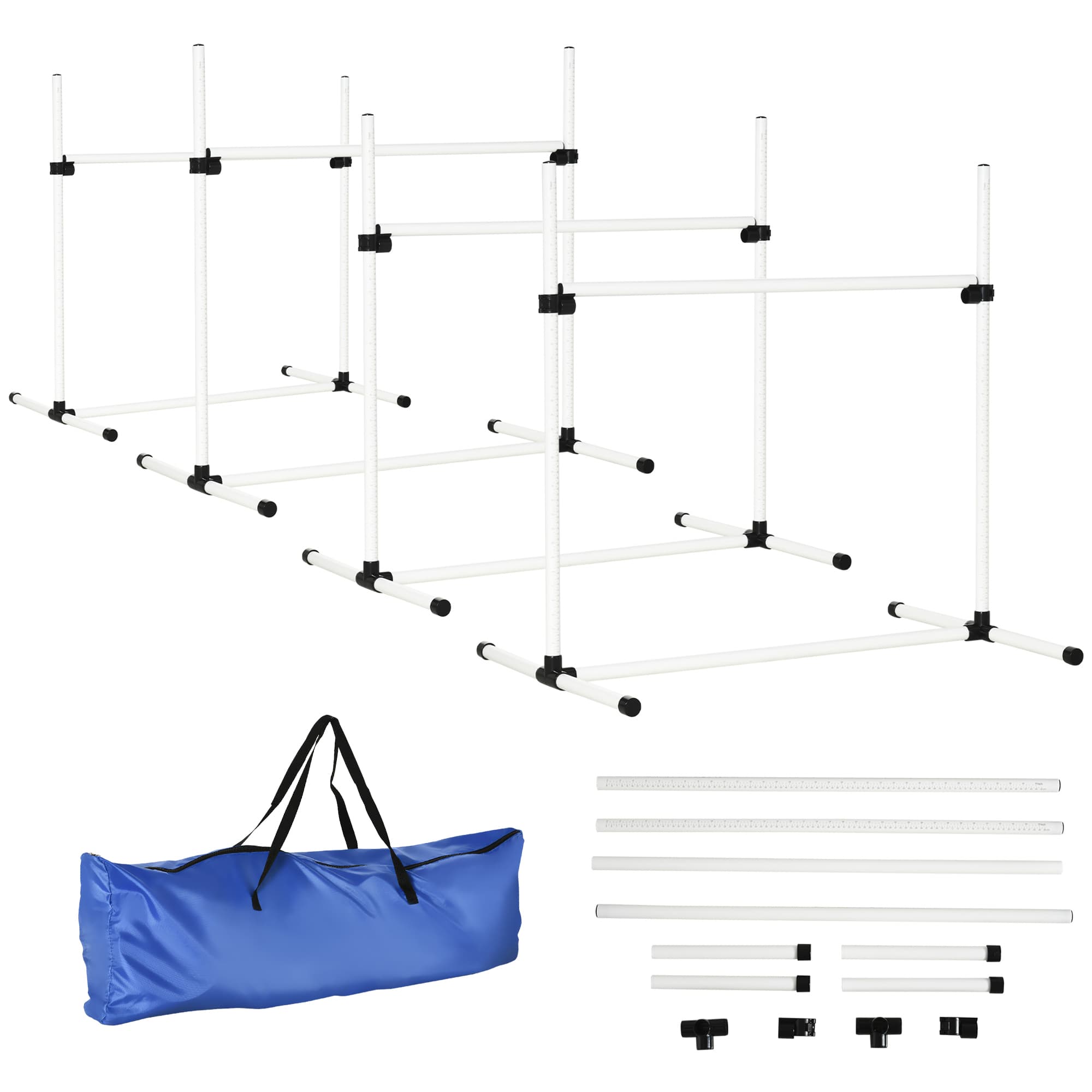 Pawhut Canine Agility Set-White